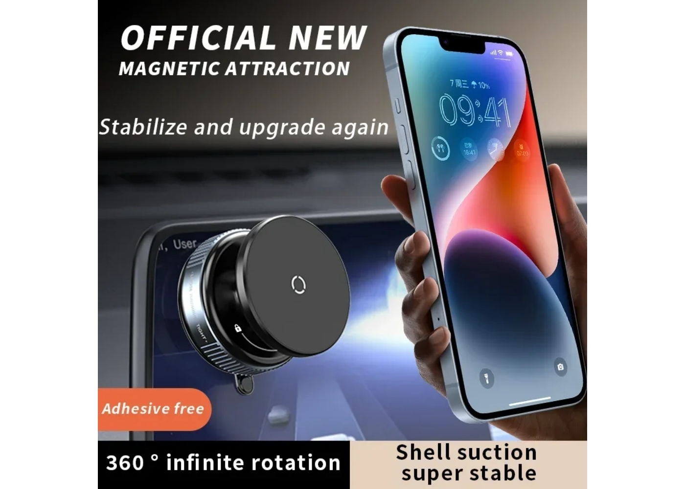 Platoon PL-8629 Vakumlu Mıknatıslı Araç Telefon Tutacağı