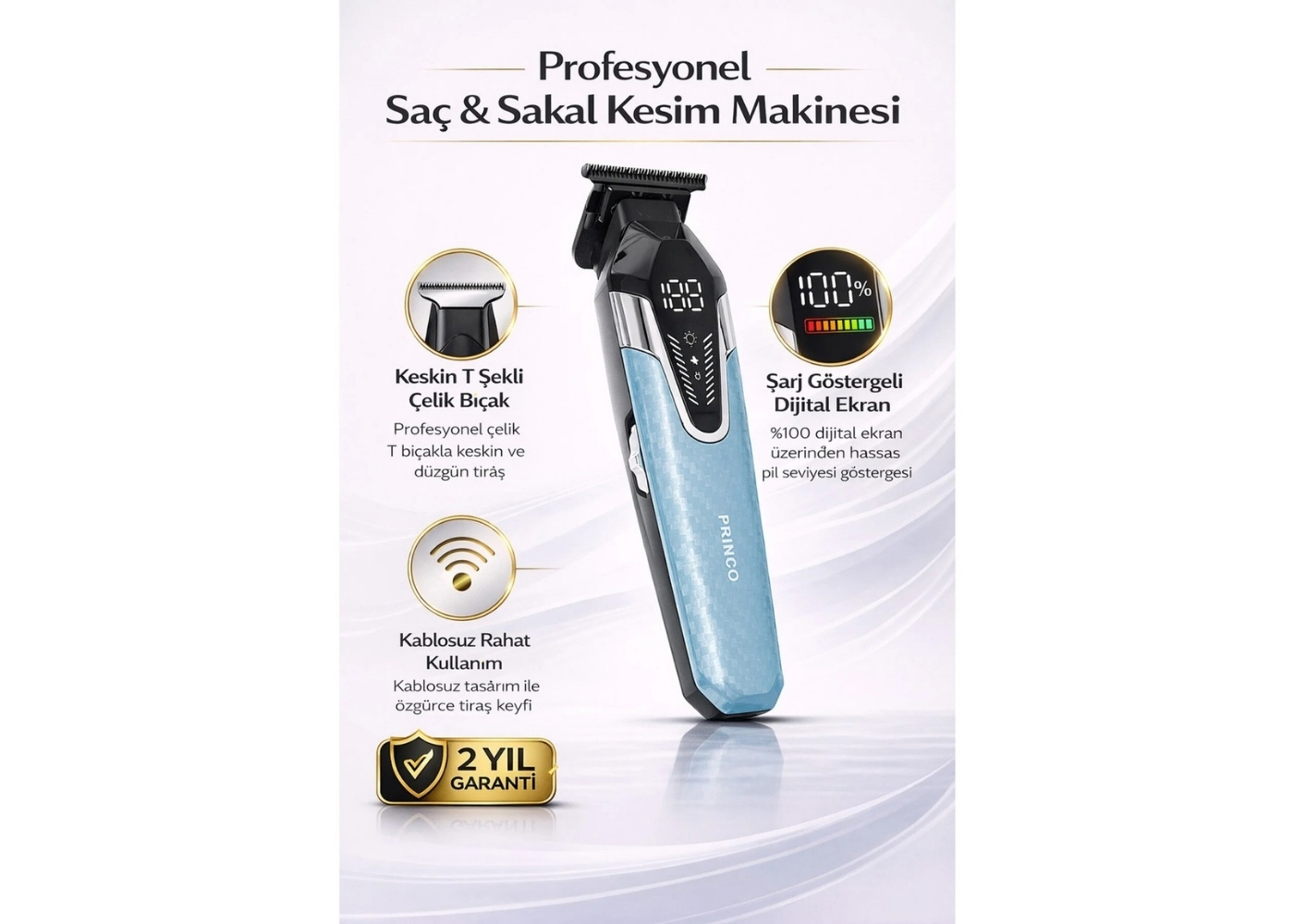 Princo PR-508 Yonel Saç Sakal Tıraş Makinesi