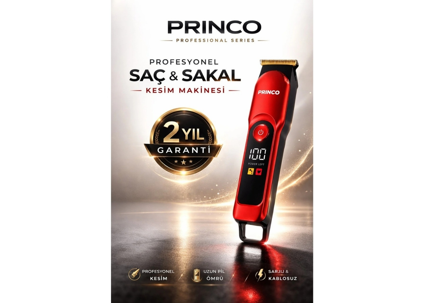 Princo PR-514 Profesyonel Saç Sakal Tıraş Makinesi