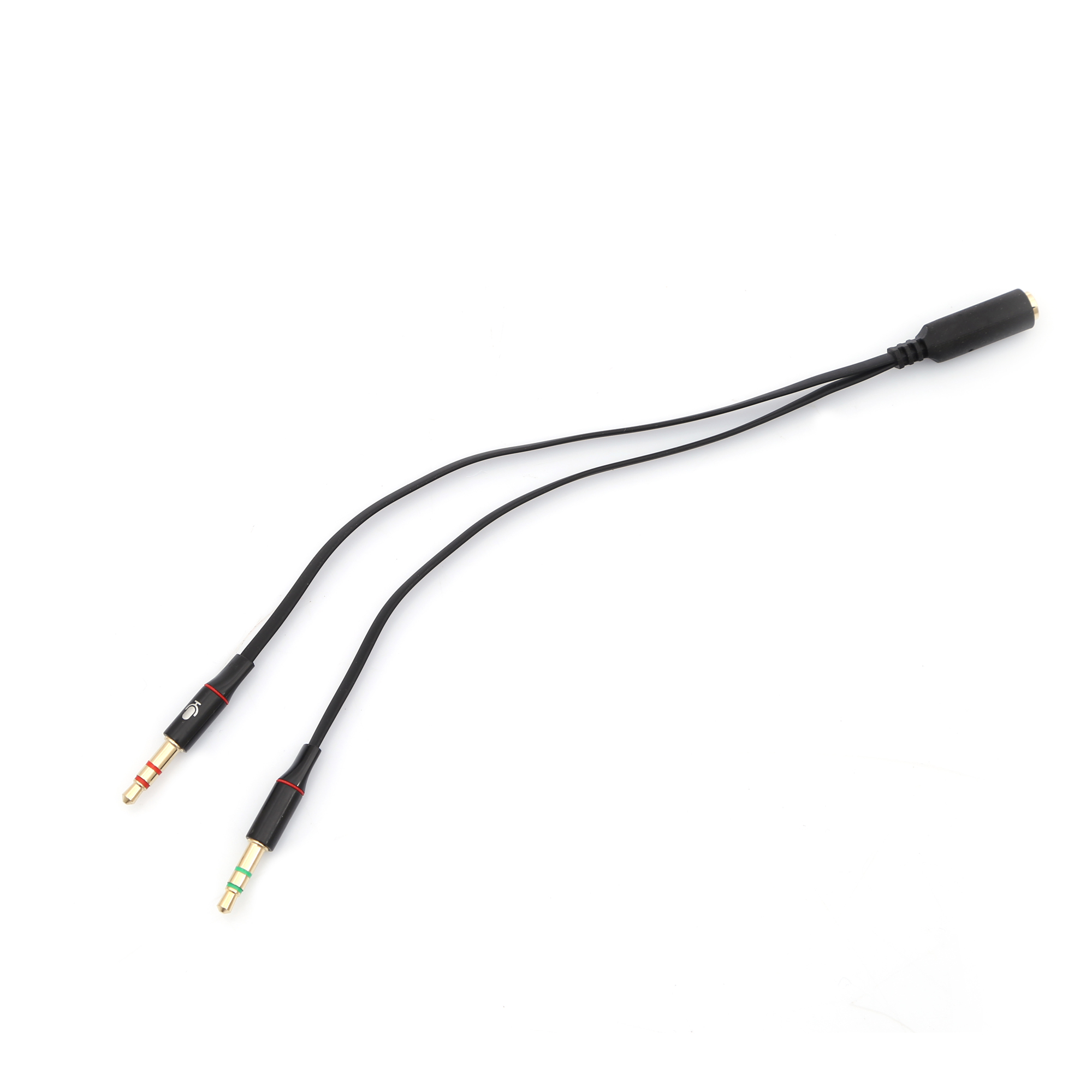Qport Q-A12 3.5mm To Audio + Mic 15Cm Kulaklık Çevirici