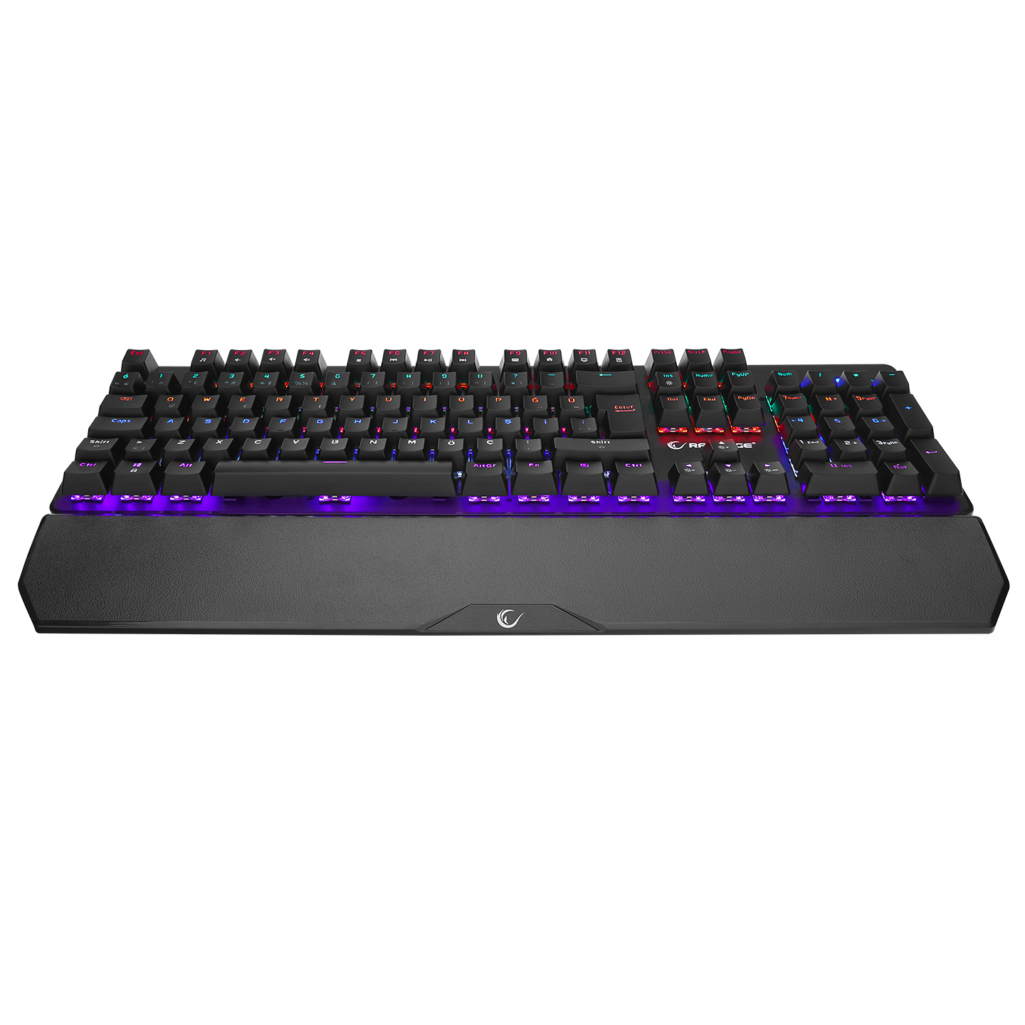 Rampage KB-R86 Umbra Siyah USB Rainbow Aydınlatmalı Blue Switch Mekanik Gaming Oyuncu Klavye