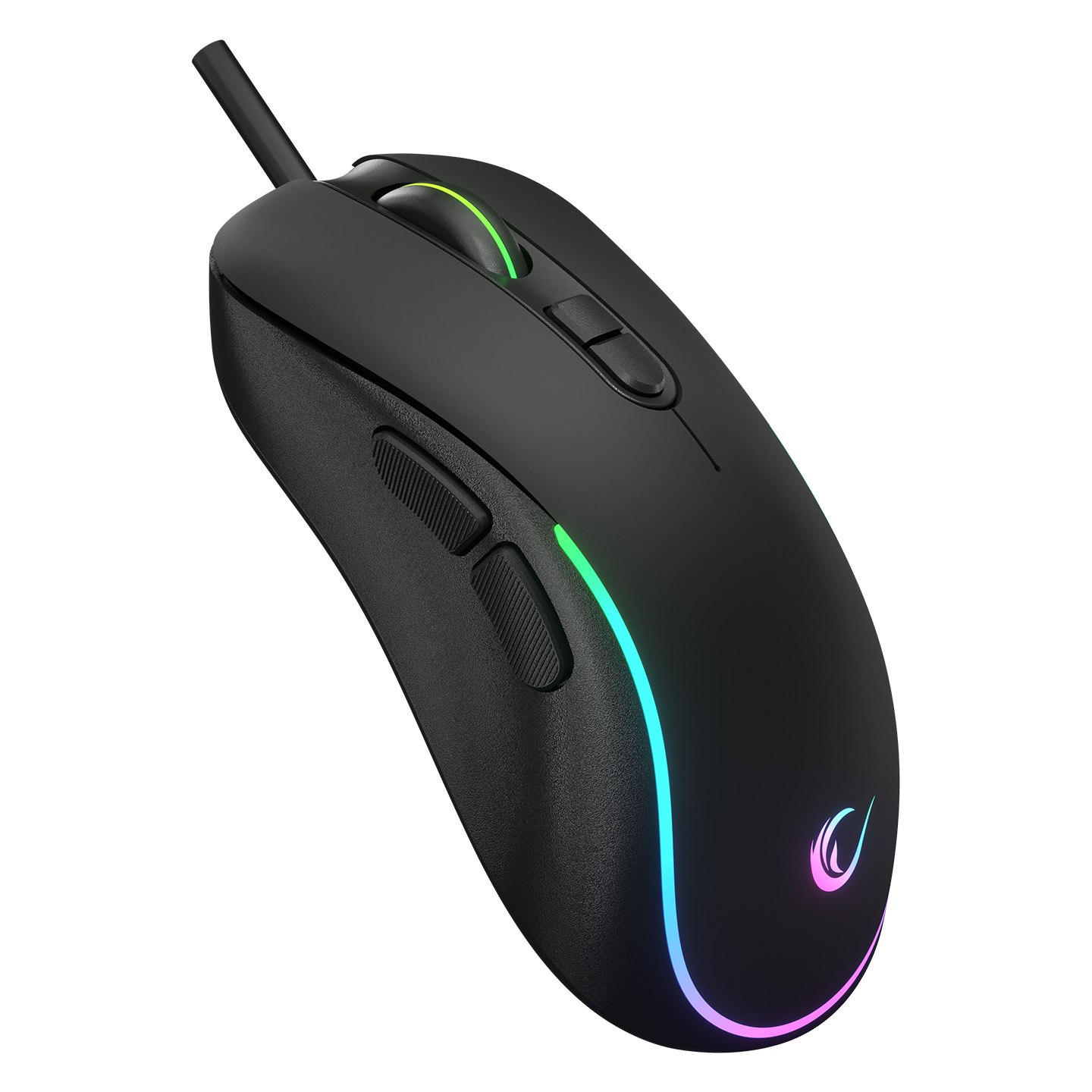 Rampage KM-R57 Seraphic Siyah RGB Aydınlatmalı Q Oyuncu Multmedia Klavye ve 12800 DPI Mouse Gaming Set