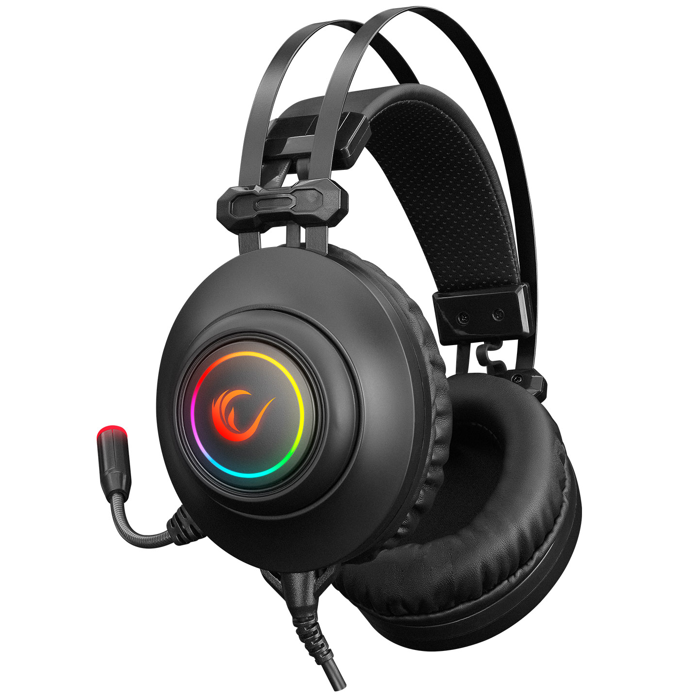 Rampage RM-K1 Pulsar Siyah Usb 7.1 Surround+Titreşim RGB Işık Efektli Gaming Oyuncu Mikrofonlu Kulaklık