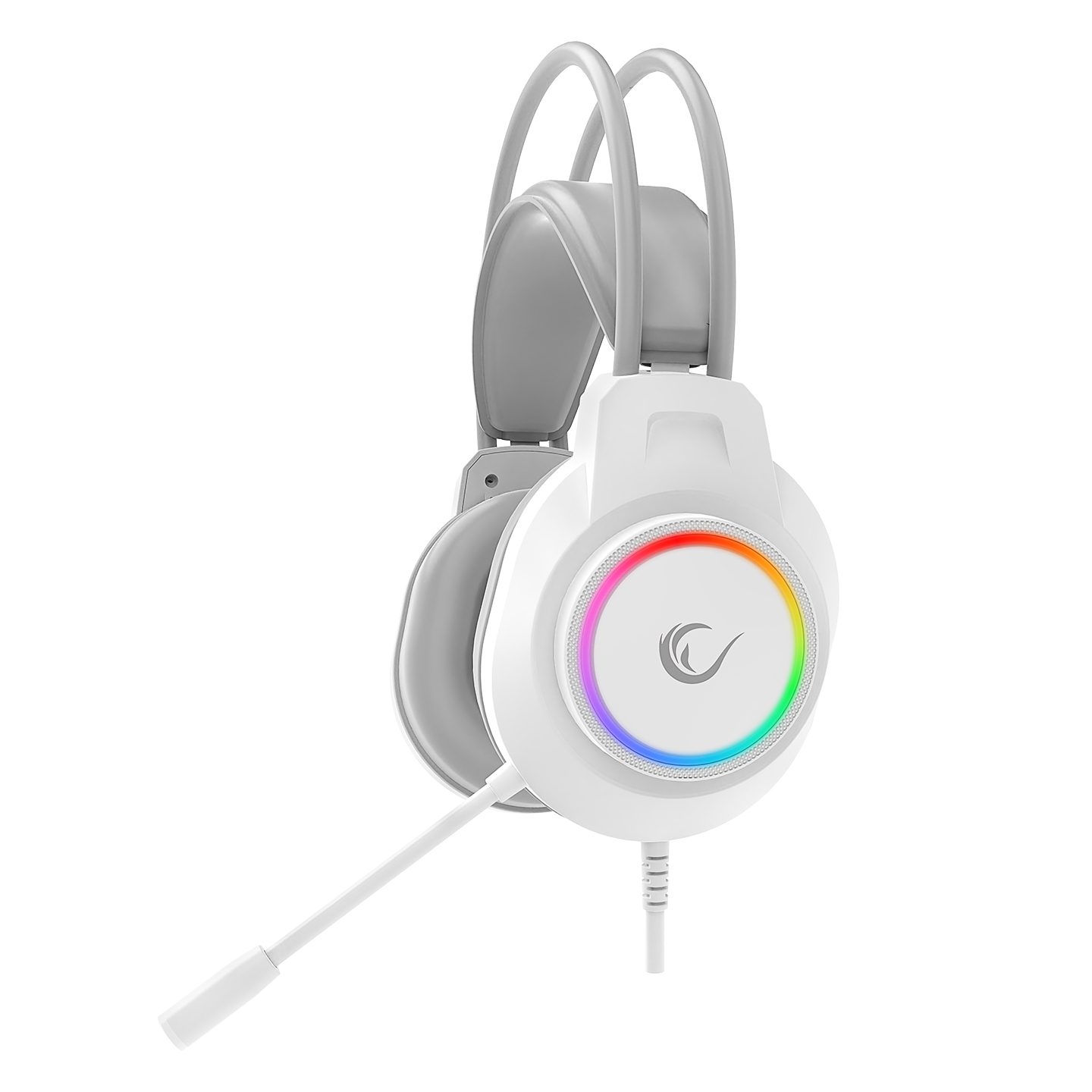 Rampage RM-K55 Kipchak Beyaz RGB Led 7.1 Gaming Mikrofonlu Oyuncu Kulaklığı Rampage