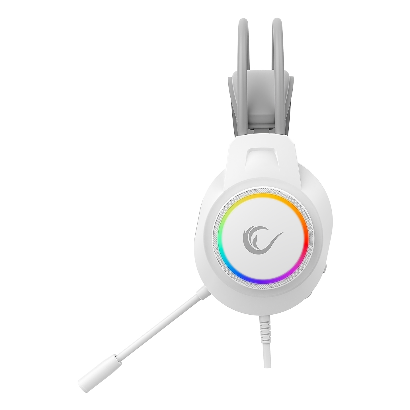 Rampage RM-K55 Kipchak Beyaz RGB Led 7.1 Gaming Mikrofonlu Oyuncu Kulaklığı Rampage