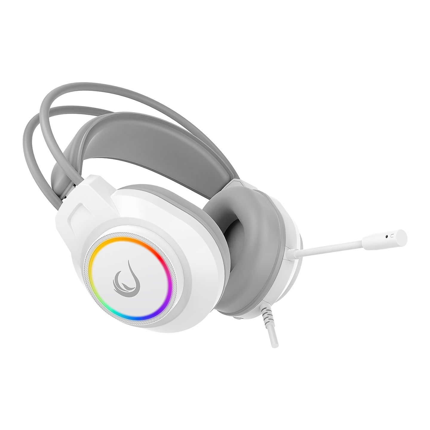 Rampage RM-K55 Kipchak Beyaz RGB Led 7.1 Gaming Mikrofonlu Oyuncu Kulaklığı Rampage
