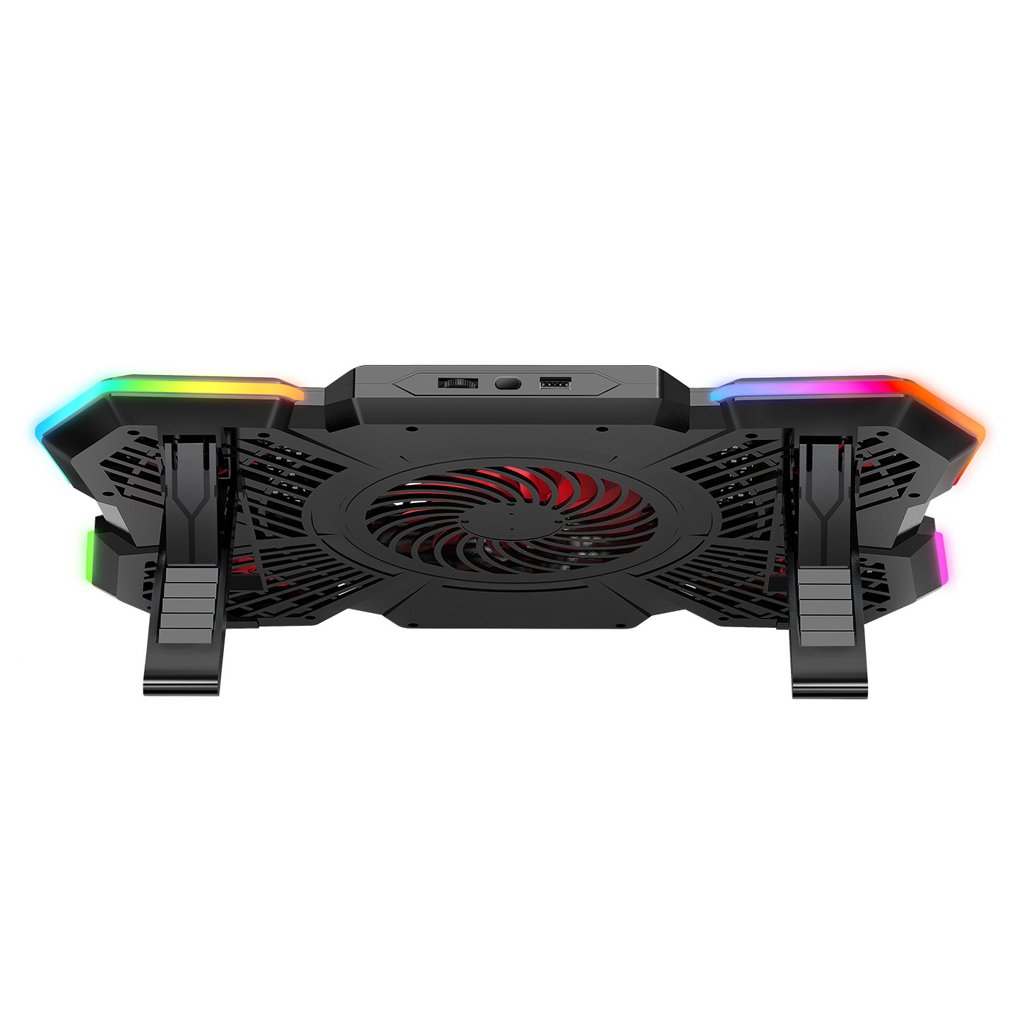 Rampage S47 Coolflow 5 Adet Kırmızı Led Fan 1 Usb 7 Farklı Kademe Ayarı 10 17.3 Notebook Soğutucu Stand