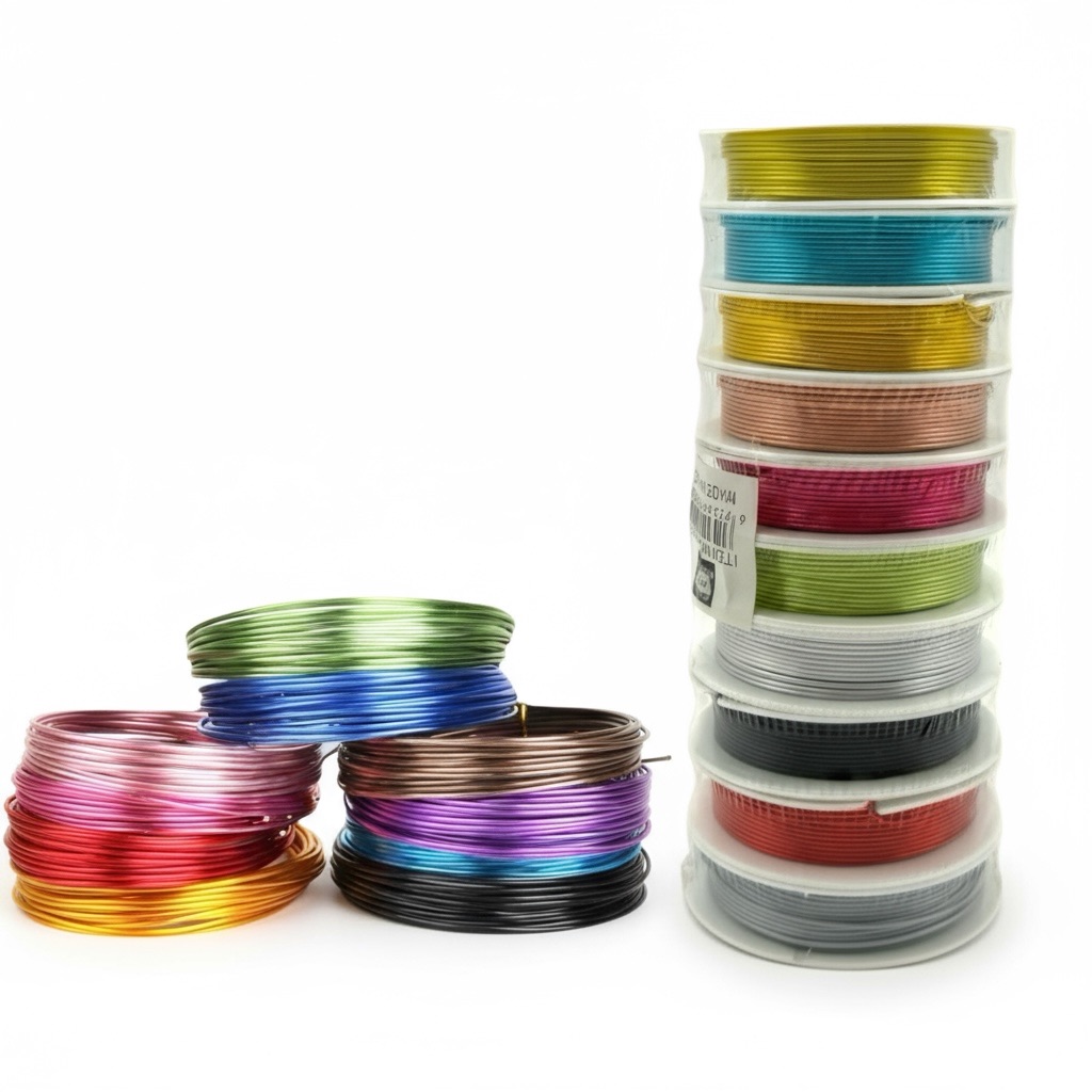 Renkli Bakır Tel 10 Mm * 5 Metre Makara Model 10 Adet