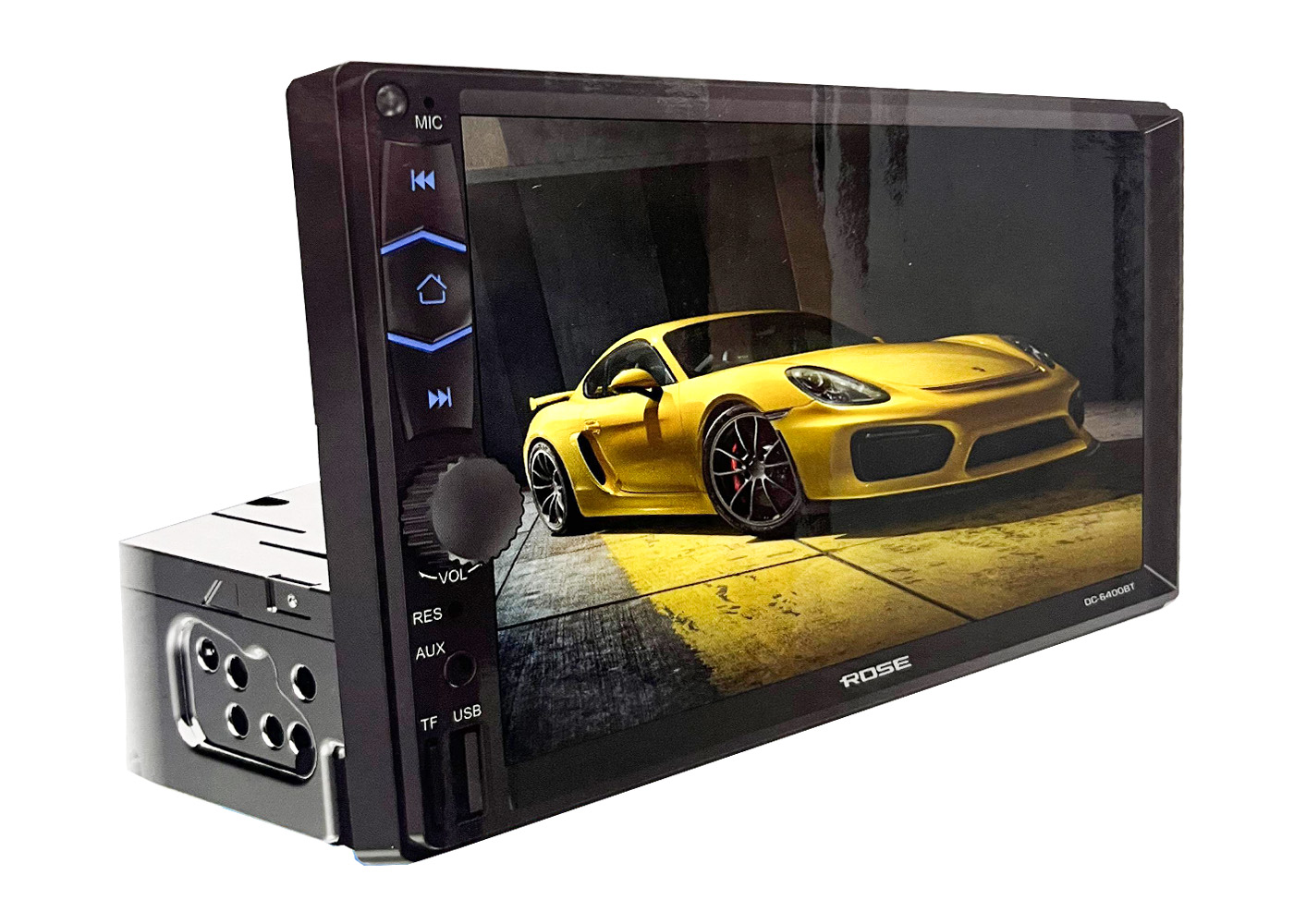 Rose DC-6400BT USB, Aux, FM, SD, Bluetooth 7" Double-Din Teyp