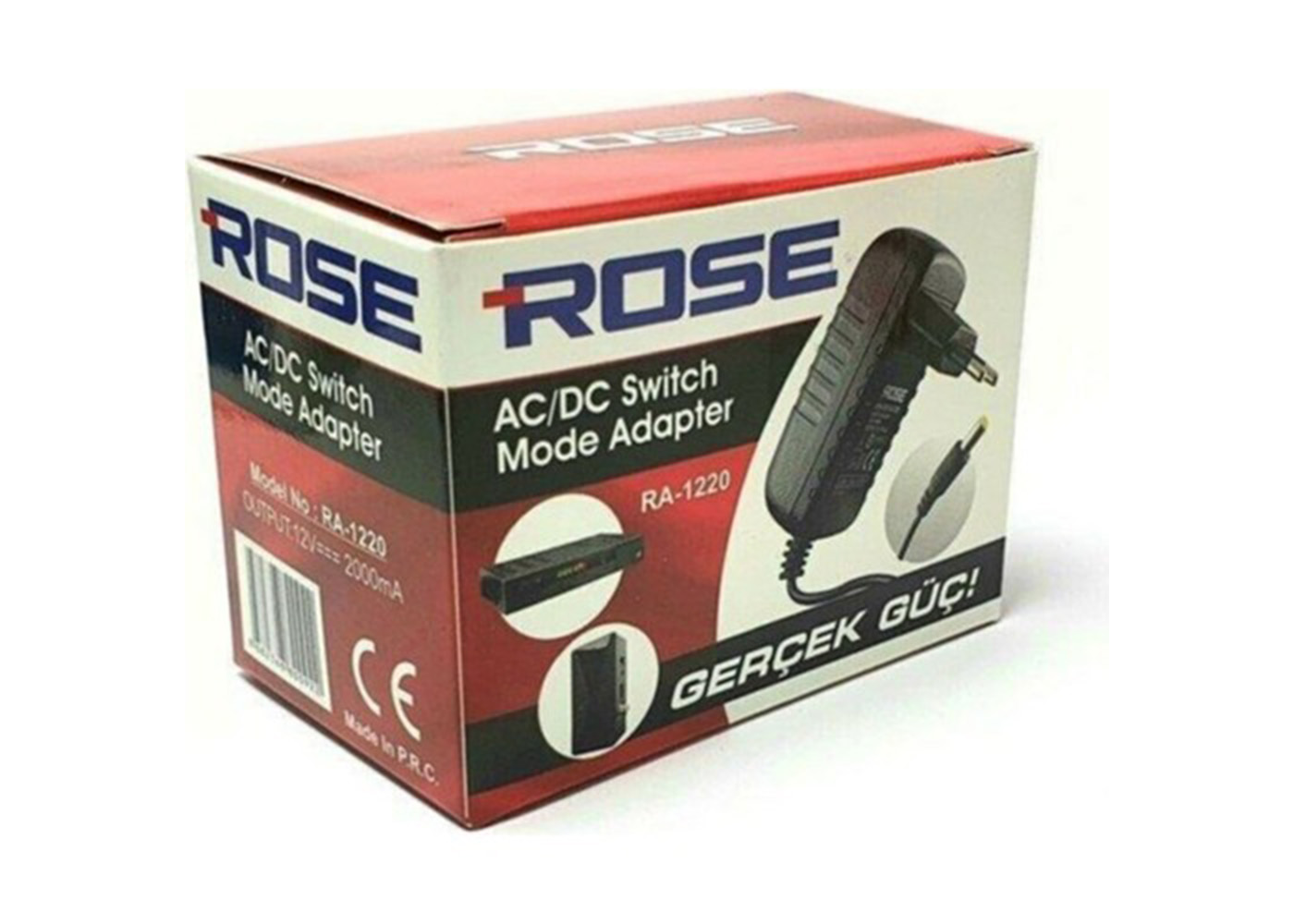 Rose RA-1220 12V 2A AC/DC Switch Adaptör (NM-1220)