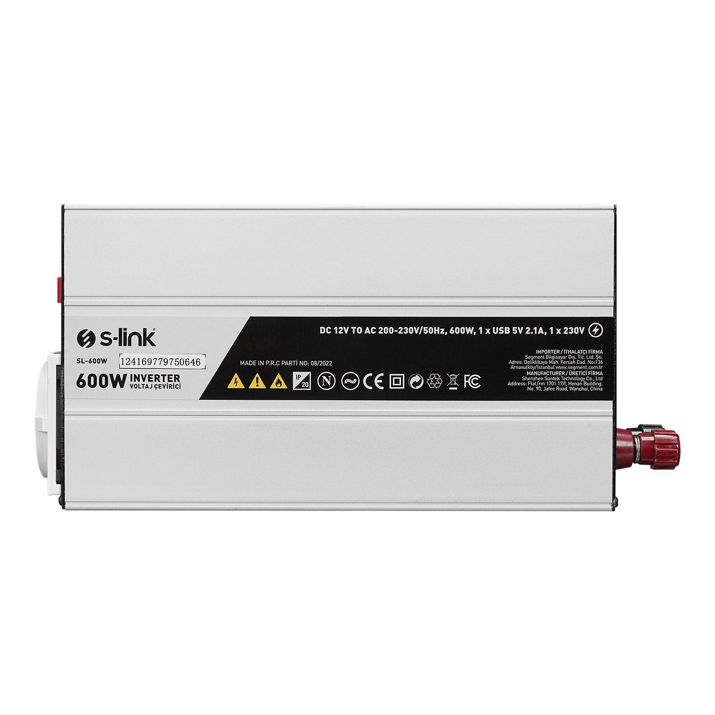 S-Link SL-600W 600W DC12V-AC230V İnverter
