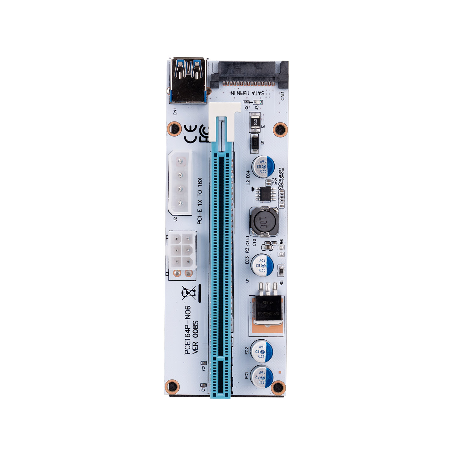 S-Link SL-EX10 Pci-E 1x To 16x Sata 6pin Bitcoin Riser Ekran Kartı Yükseltici