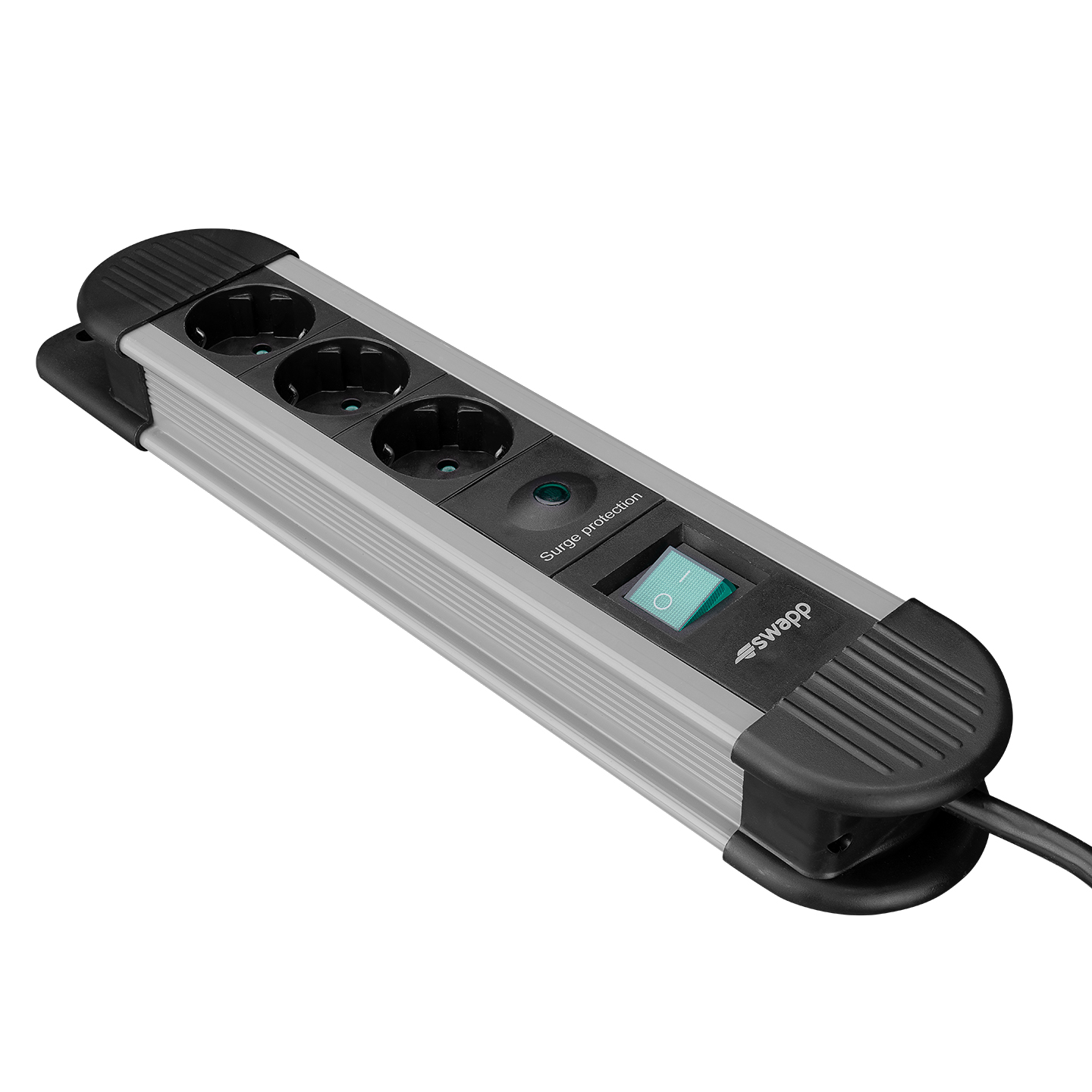 S-Link Swapp SPGKS03 1.5m 3G1.5mm2 900 Joule 3Lü Akım Kor. Gri Priz Çoklayıcı