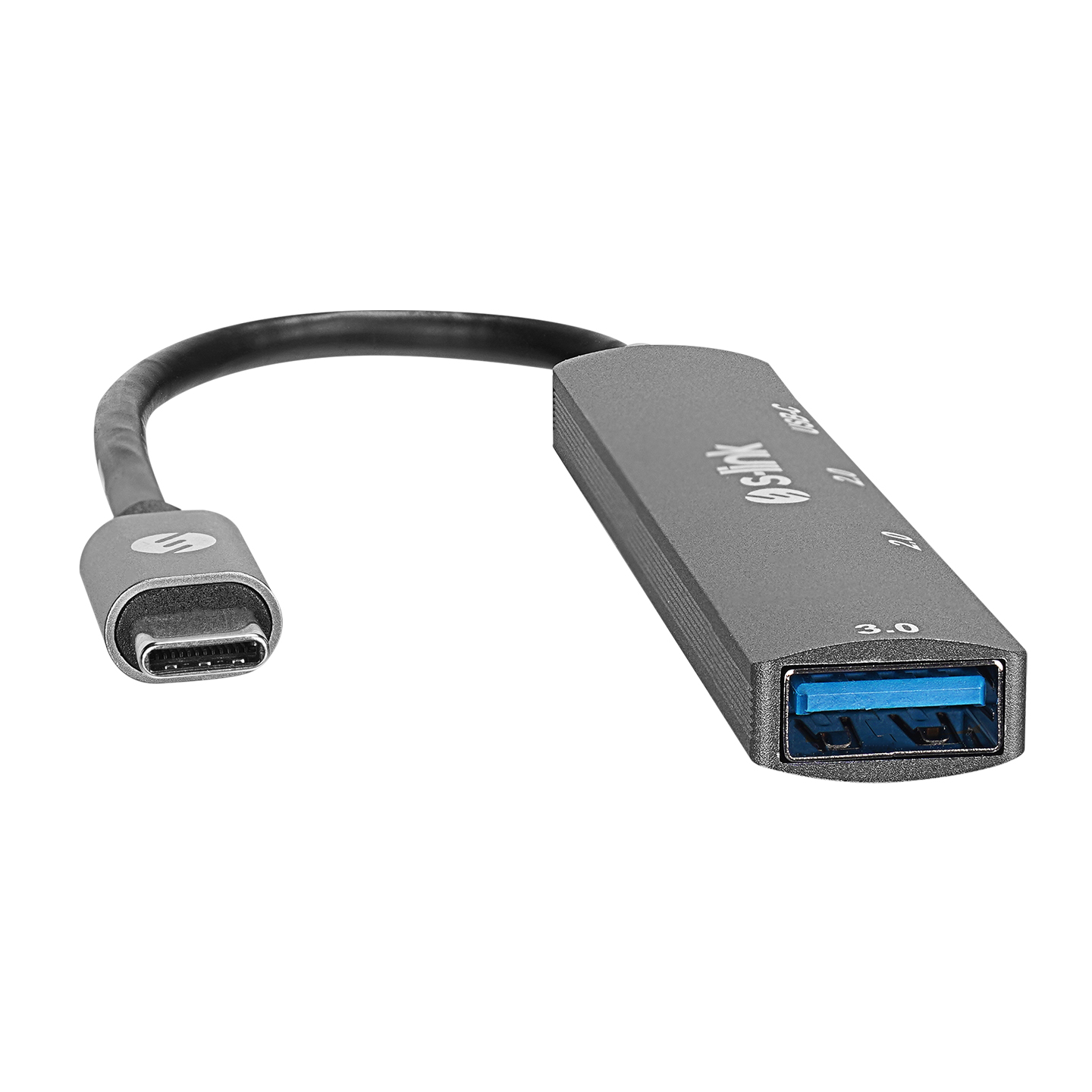 S-Link SWV-USBC023 4 In 1 Gri Metal TypeC To 2*USB2.0 USB 3.0, PD Type C Adaptör