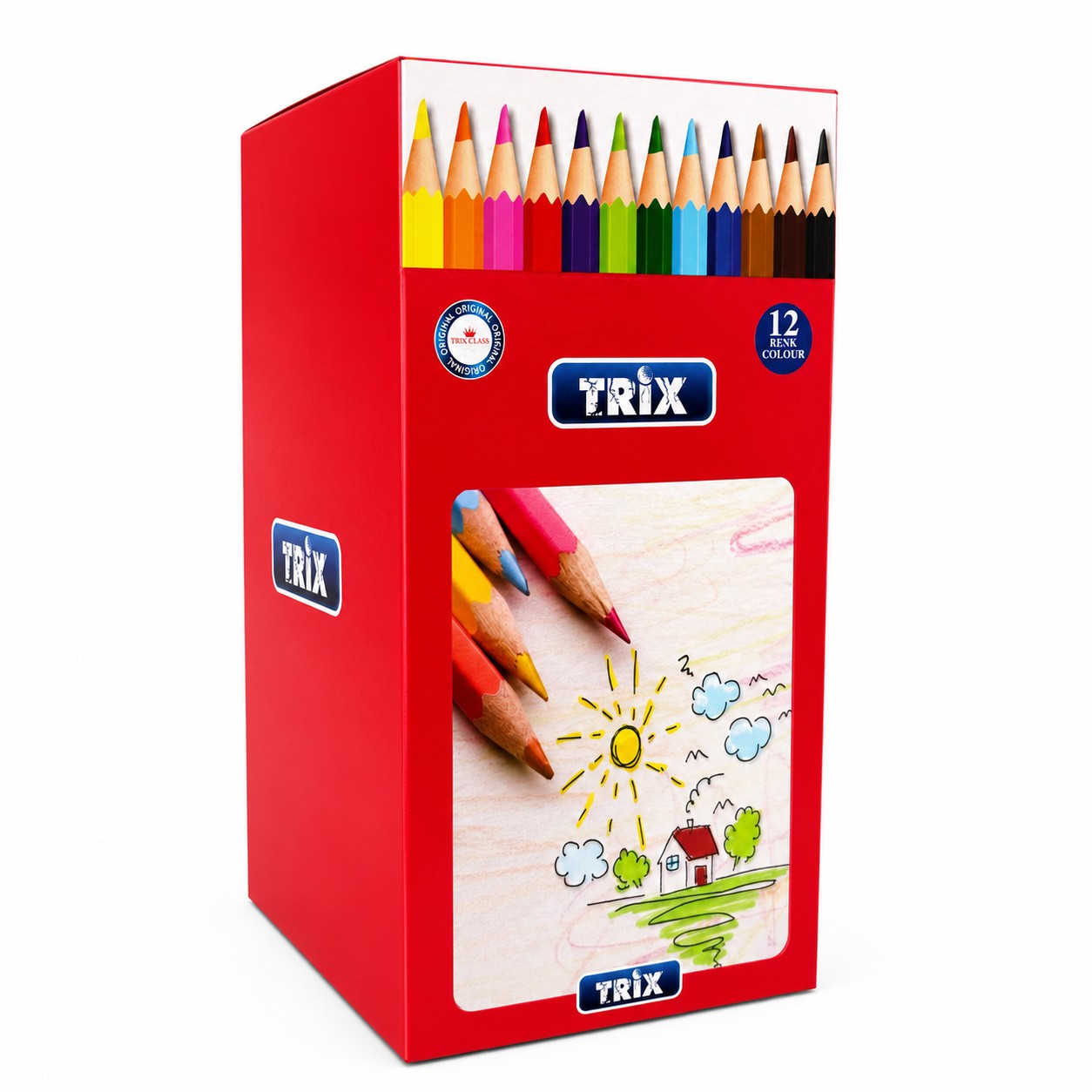 Trix Uzun Kuru Boya 12 Renk