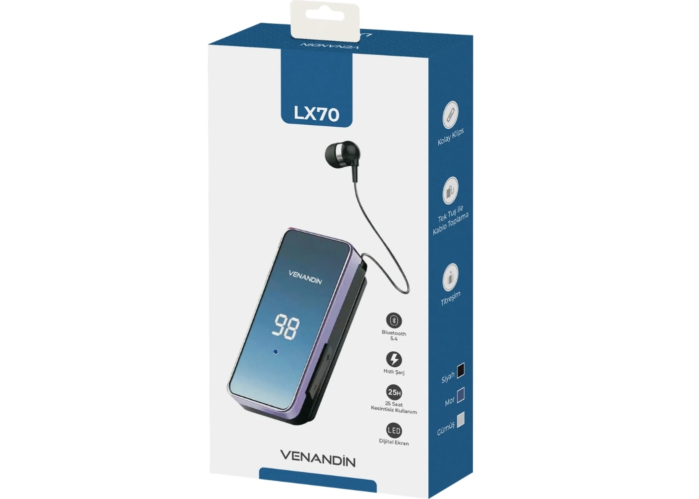 Venandin LX70 Makaralı Bluetooth Kulaklık