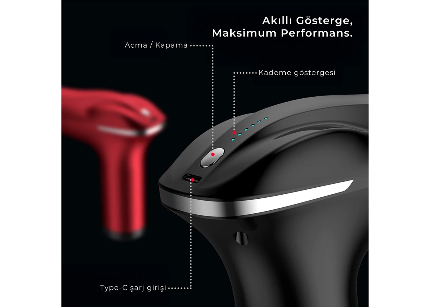 Venandin MSPF-001 Power Flex HB-011 Çift Başlı Masaj Aleti B11