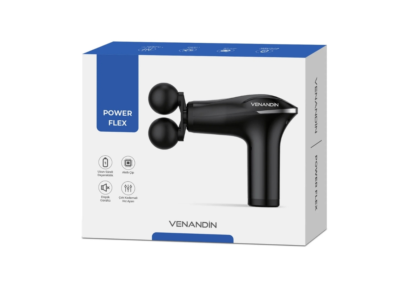 Venandin MSPF-001 Power Flex HB-011 Çift Başlı Masaj Aleti B11
