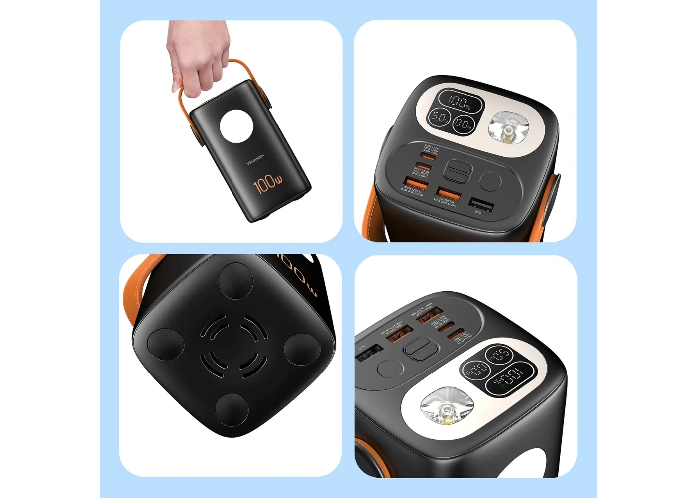Venandin PWB60B2 100 W 60,000mAh Powerbank