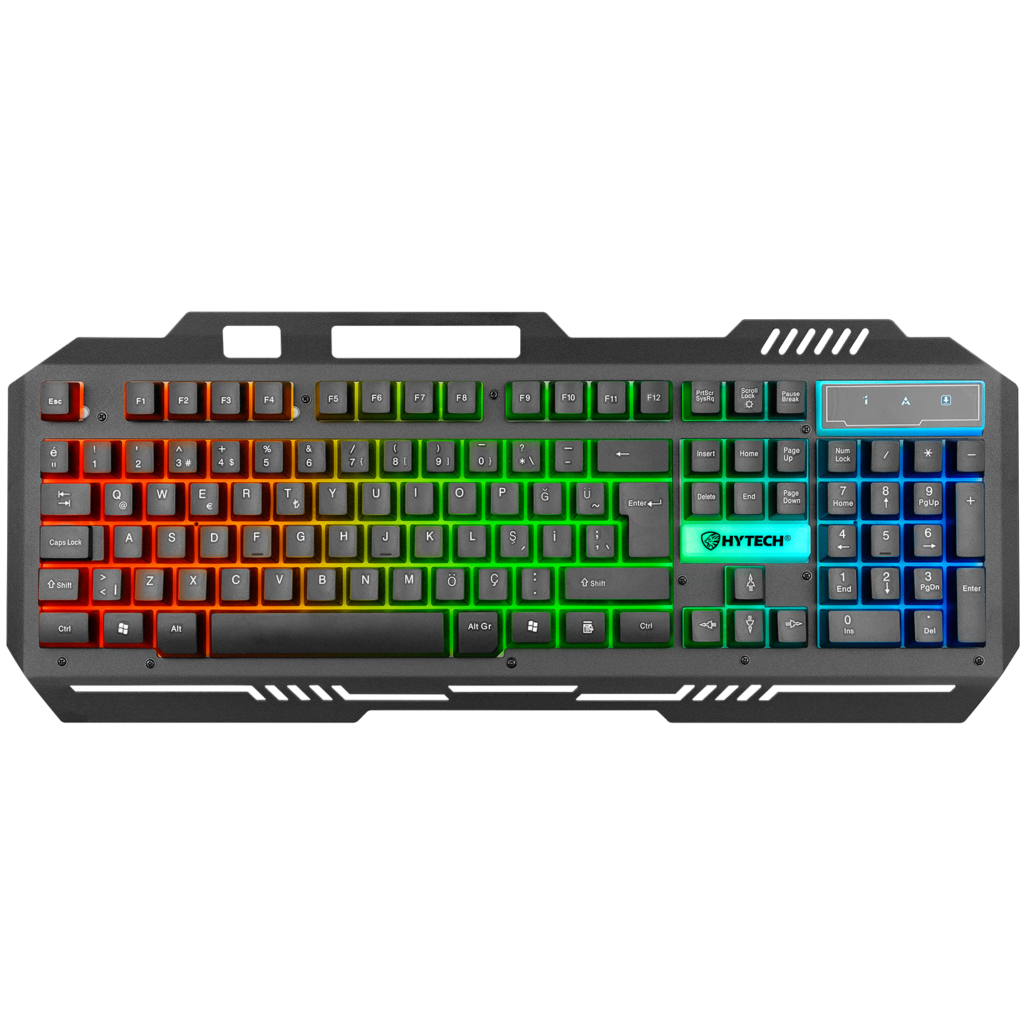 Hytech HKM-X86 Quin Siyah Usb Gökkuşağı Zemin Aydınlatmalı Gaming Oyuncu Klavye + Mouse Set