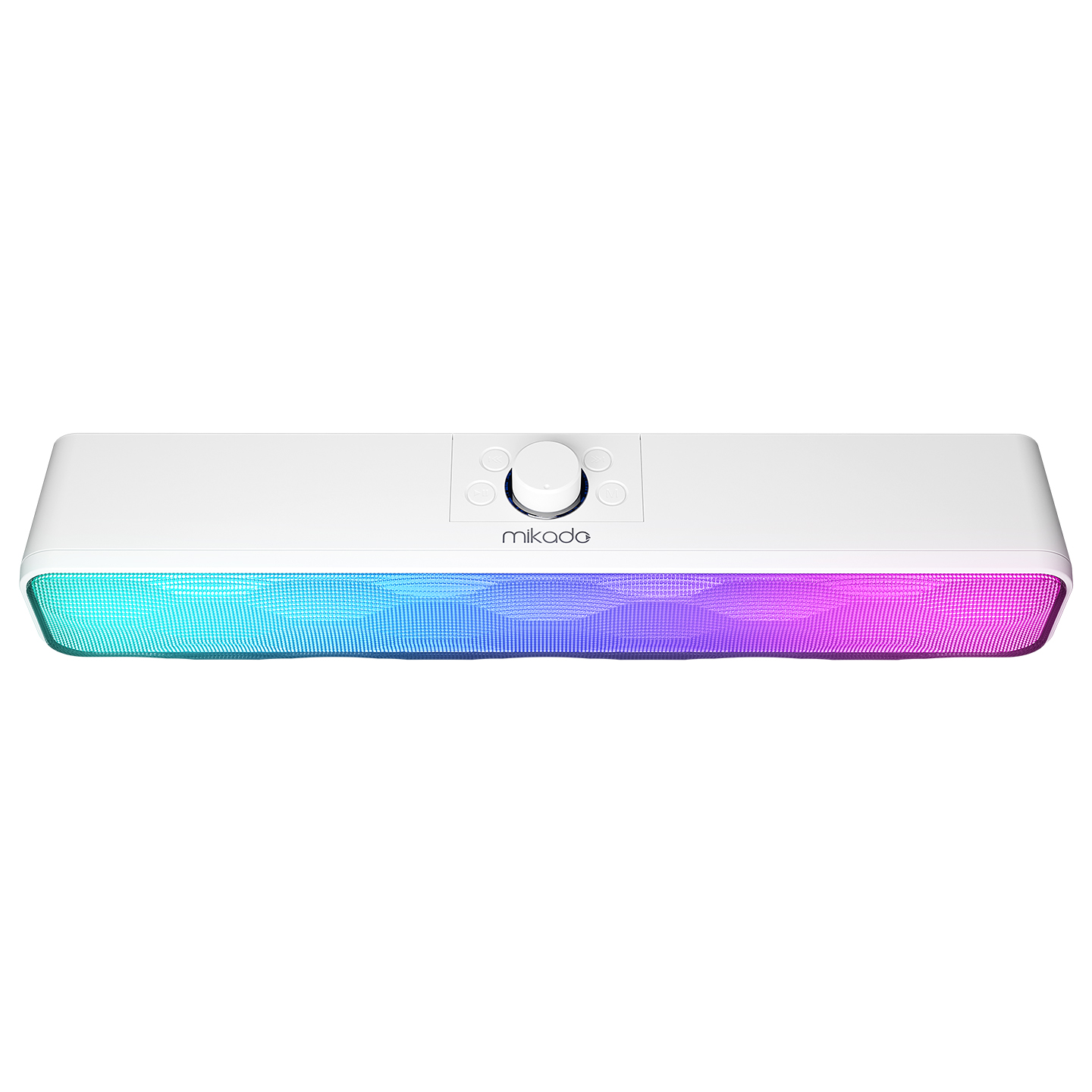 Mikado MD-SBT31 Beyaz 5W*2 1200mAh BT,RGB,TF Card,Type-C ,USB Soundbar Speaker