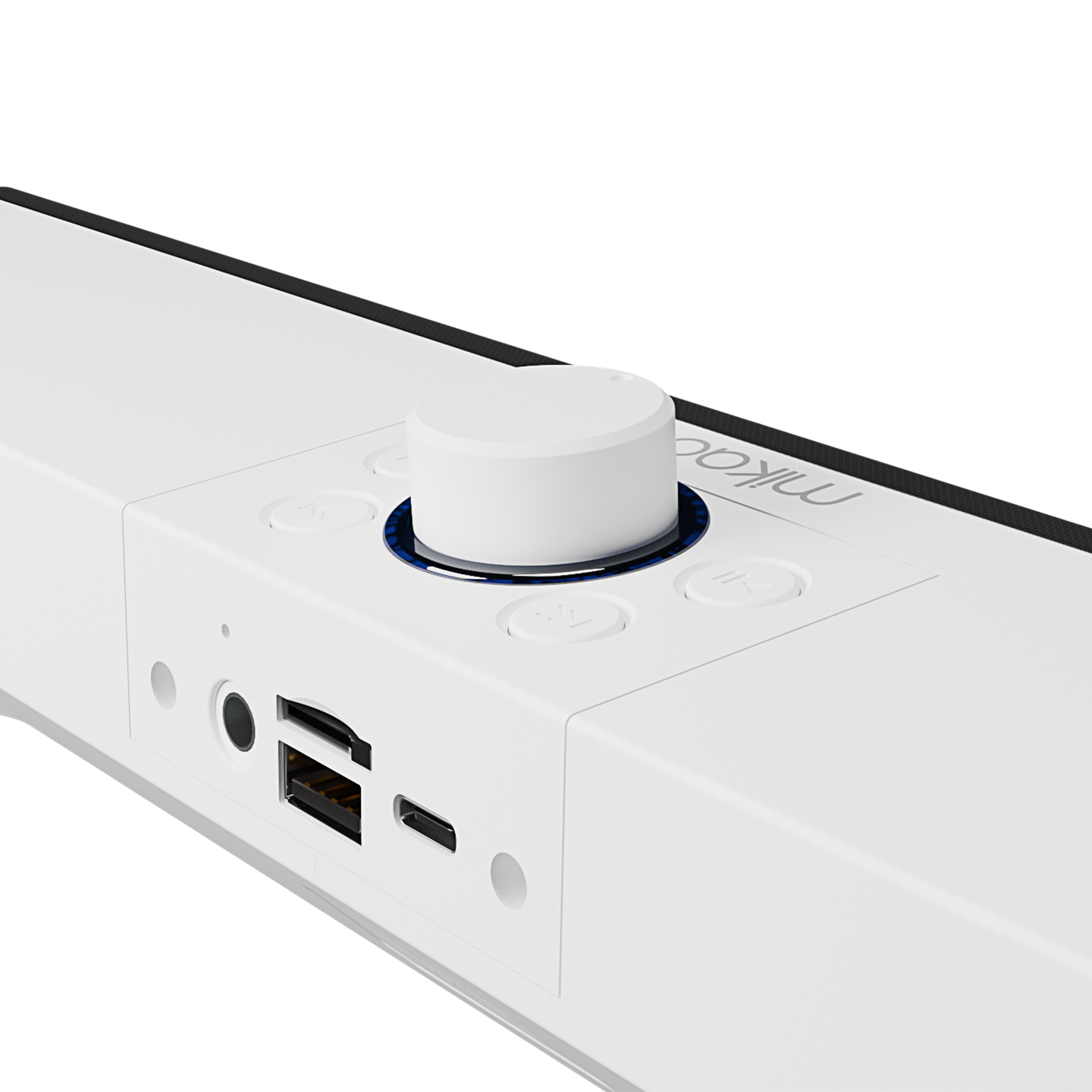 Mikado MD-SBT31 Beyaz 5W*2 1200mAh BT,RGB,TF Card,Type-C ,USB Soundbar Speaker