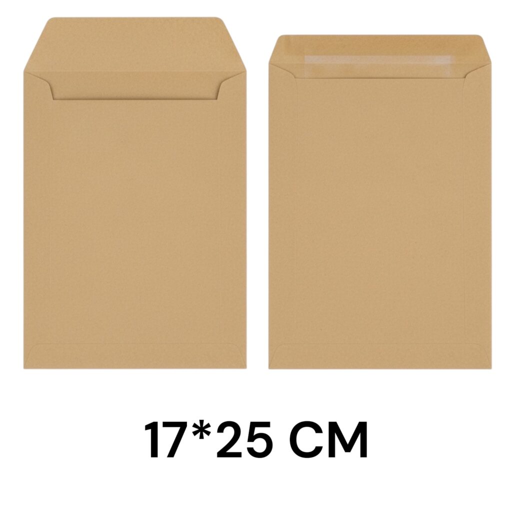 17*25 Cm Kraft Torba Zarf 50'Li Paket