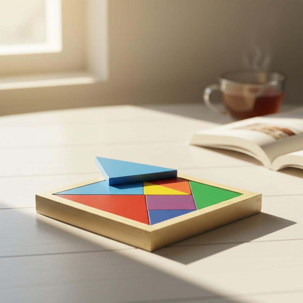 20*20 Cm Ahşap Tangram