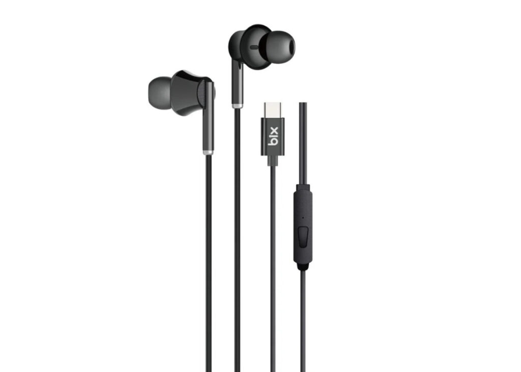 Bix HF01C Type-C 14mm Extra Bass Özellikli Mikrofonlu Kulak içi Kulaklık Siyah