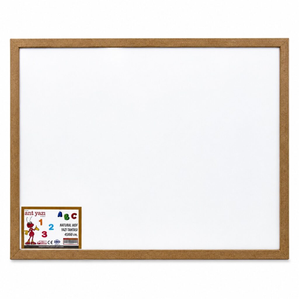 45*60 Cm Yazı Tahtası Natural Mdf Çerçeve