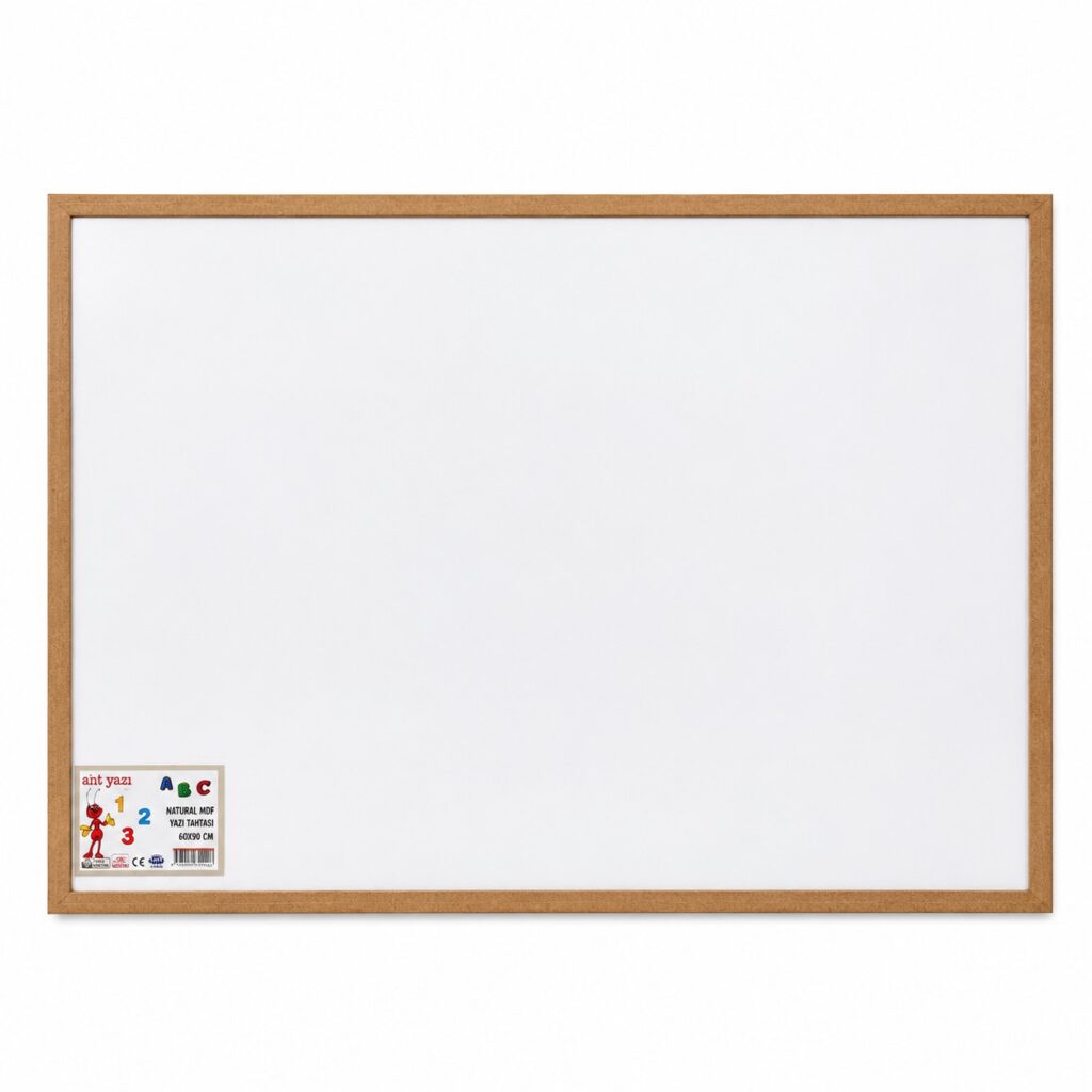 60*90 Cm Yazı Tahtası Natural Mdf Çerçeve