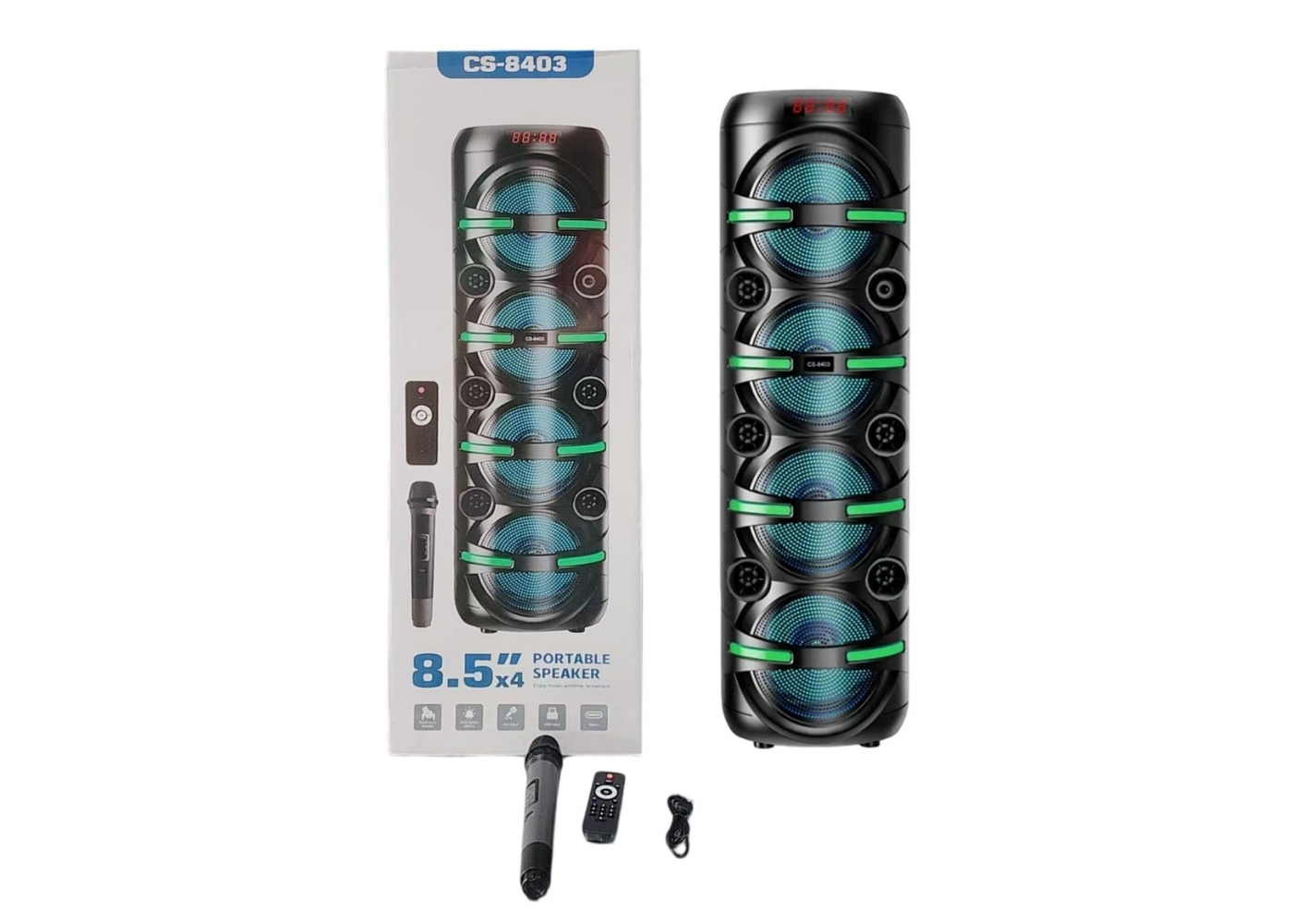 Platoon PL-4803 FM,BT,SD,USB GİRİŞLİ MİC.VE KUMANDALI RGB IŞIKLI