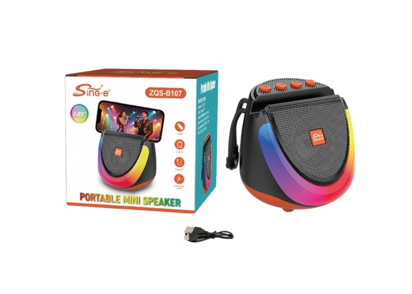 Platoon PL-4807 BT,SD,USB GİRİŞLİ RGB IŞIKLI SPEAKER