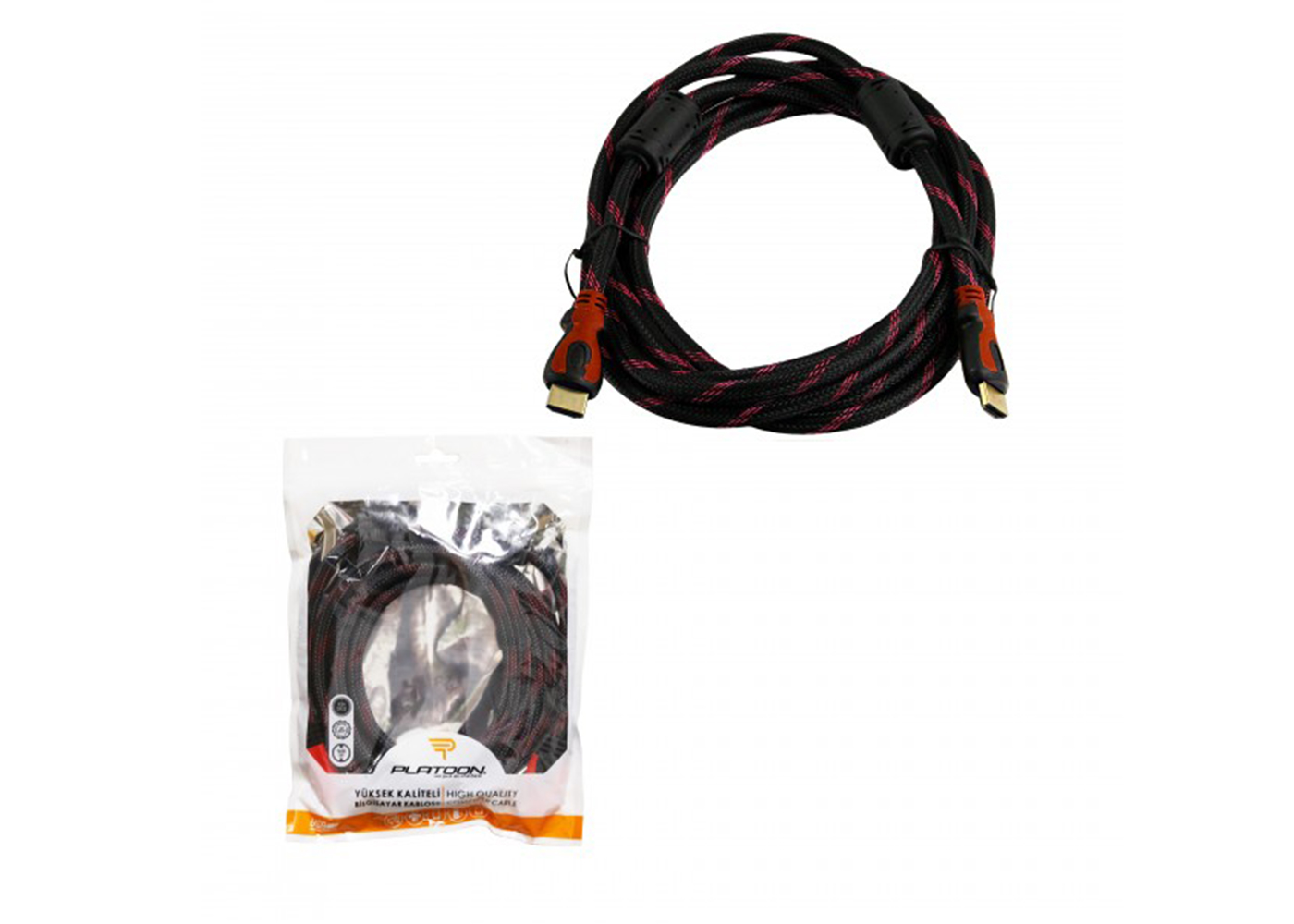 Platoon PL-8012 3M HDMI İpli Poşetli Kablo