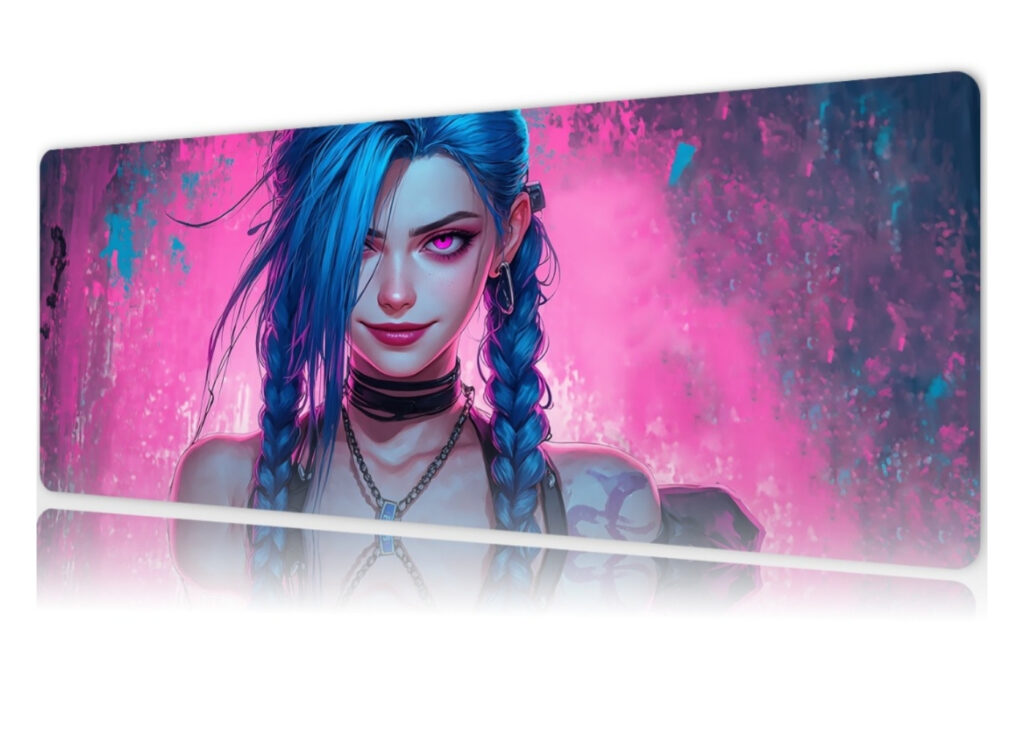 ROWL NEON-JINX RW-MP9040-28 90x40 cm Gaming Mousepad XL Speed Seri Kaymaz Taban Dikişli Kenar Oyuncu Mousepad