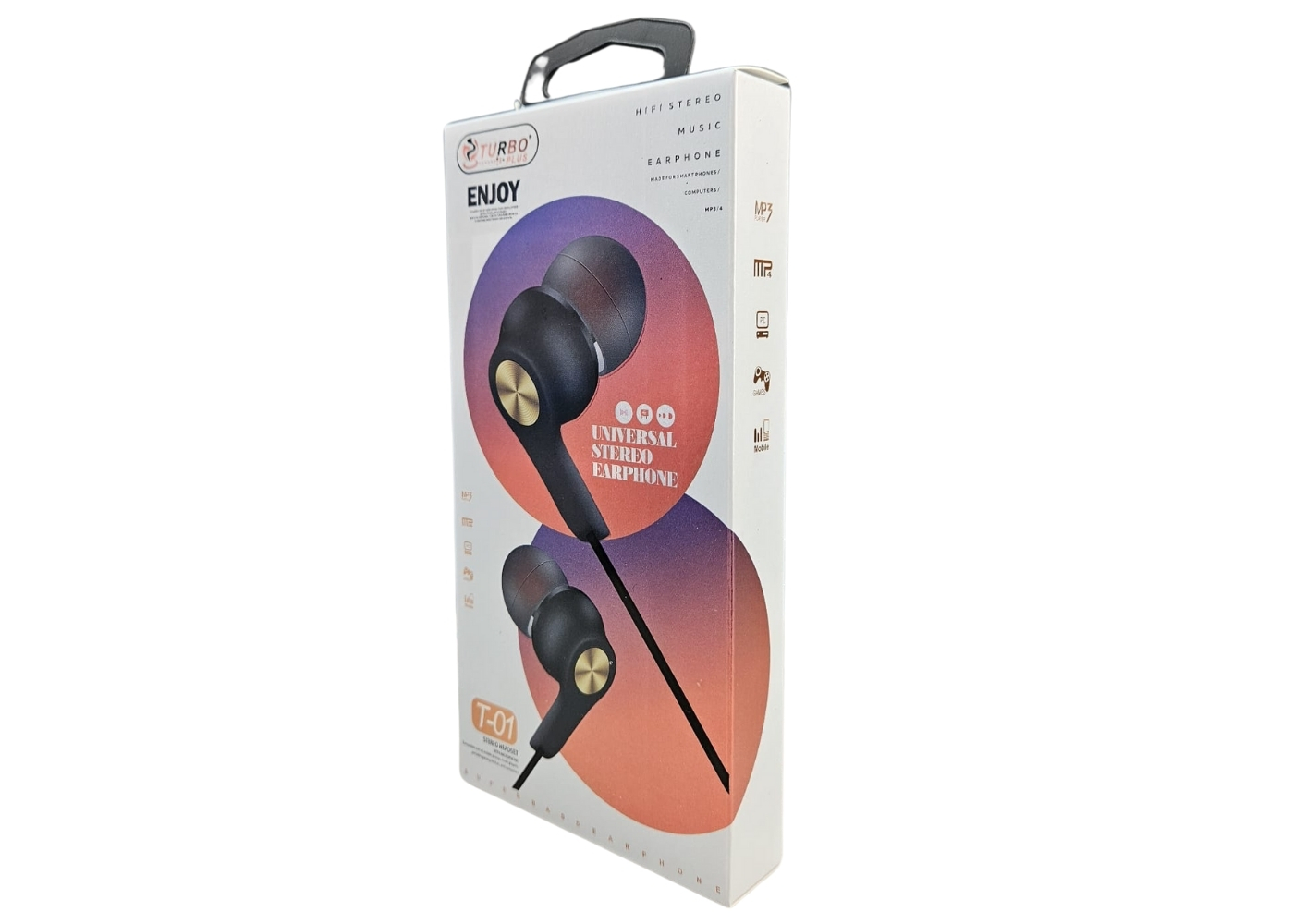 Turbo Plus T-01 Mobil Telefon Uyumlu Kulak içi Beyaz Mikrofonlu Kulaklık
