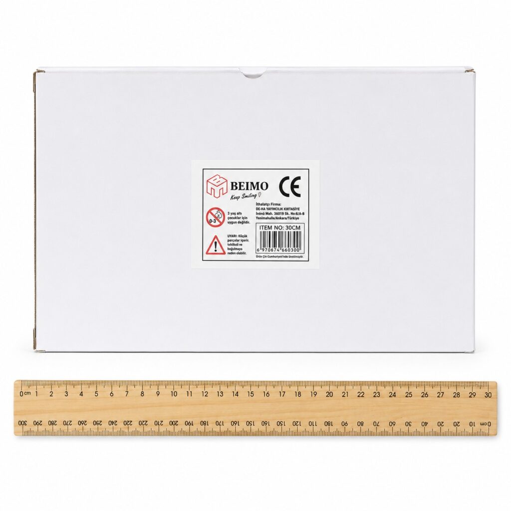 Ahşap Cetvel 30 Cm 72'Li Paket