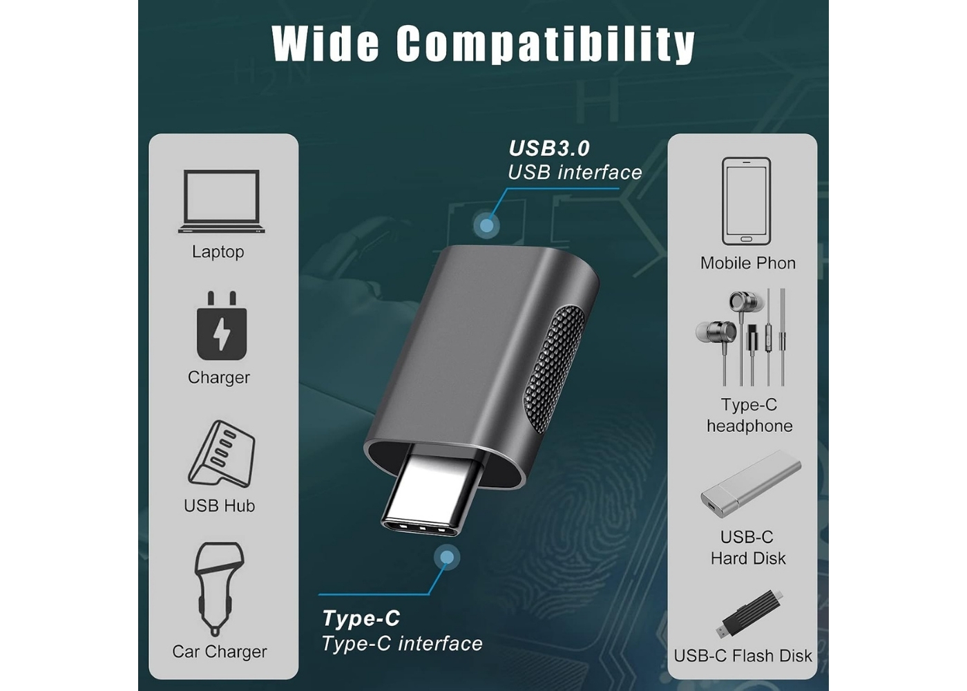 Apricot AP-USOT10 TYPE-C TO USB-A OTG ÇEVİRİCİ ÇİNKO ALAŞIMLI