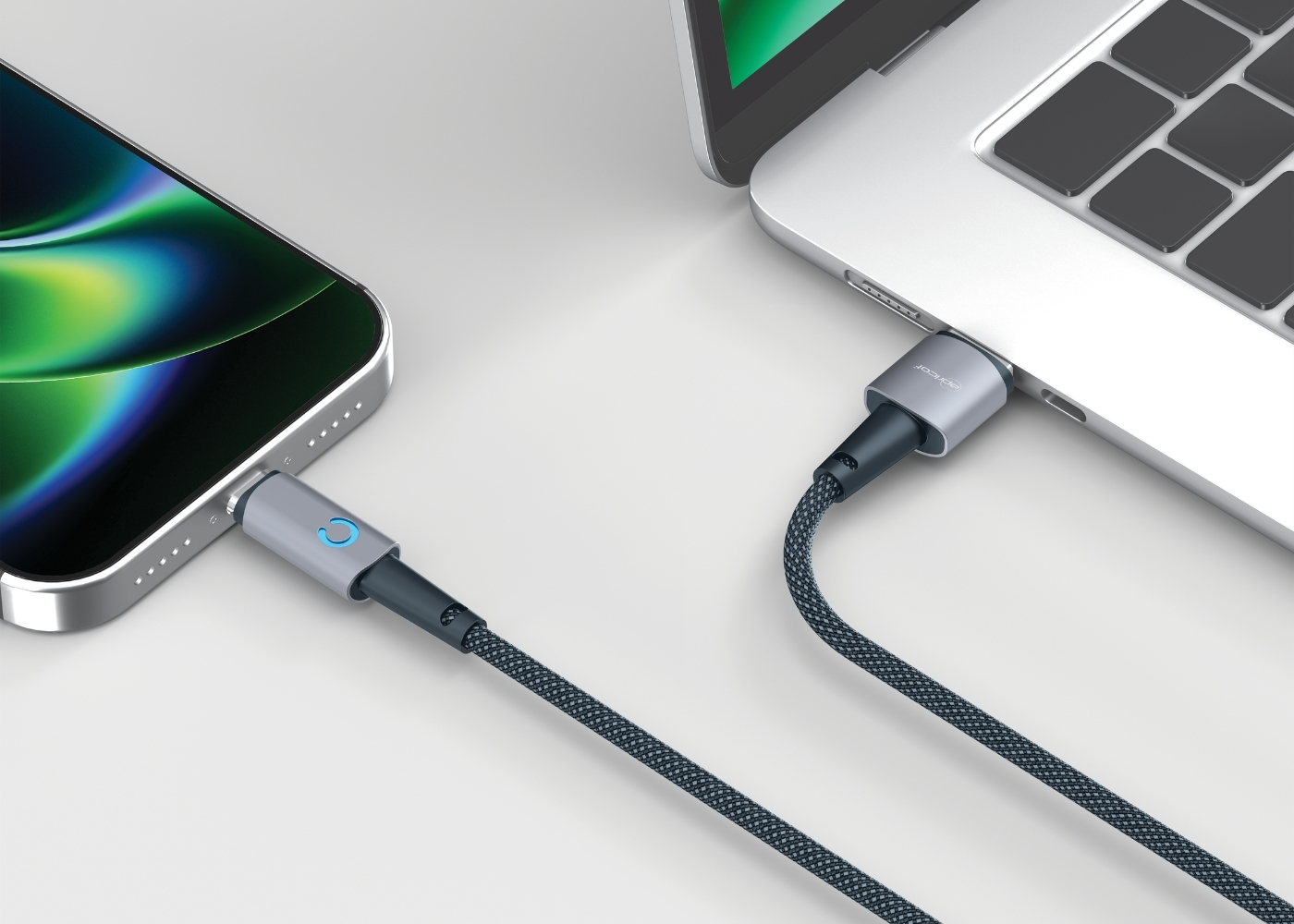 Apricot APC-LED34A USB to Type-C 3.4A LED Göstergeli Hızlı Şarj + Data Kablosu