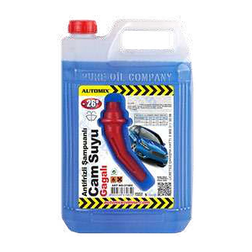 Automix Antifrizli Şampuanlı Cam Suyu Gagalı 5 L (-26°C)