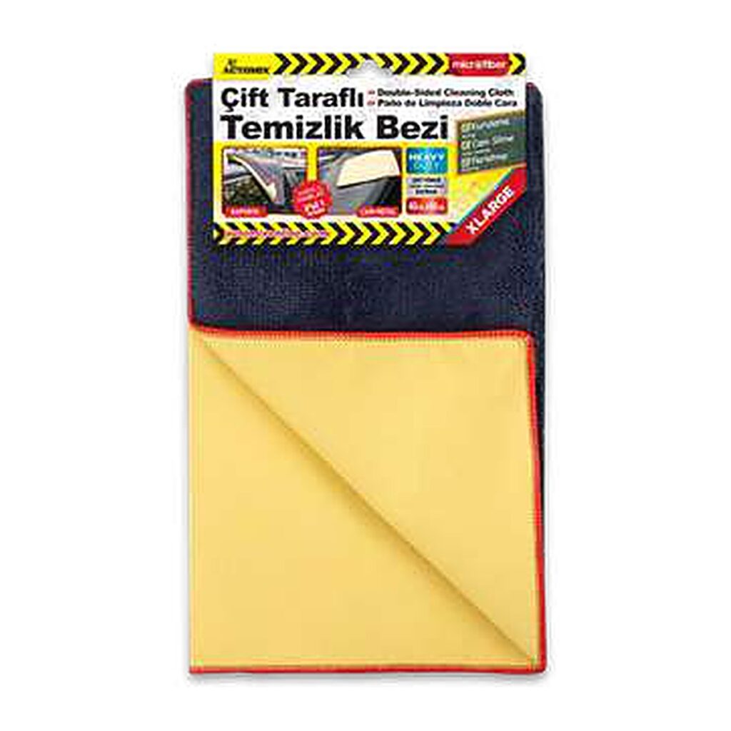 Automix Çift Taraflı Temizlik Bezi Güderi ve Mikrofiber 40x60 cm