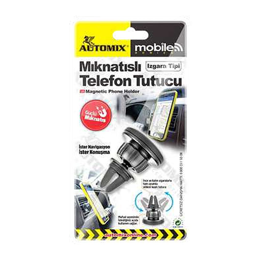 Automix Manyetik Telefon Tutucu Izgara Tipi