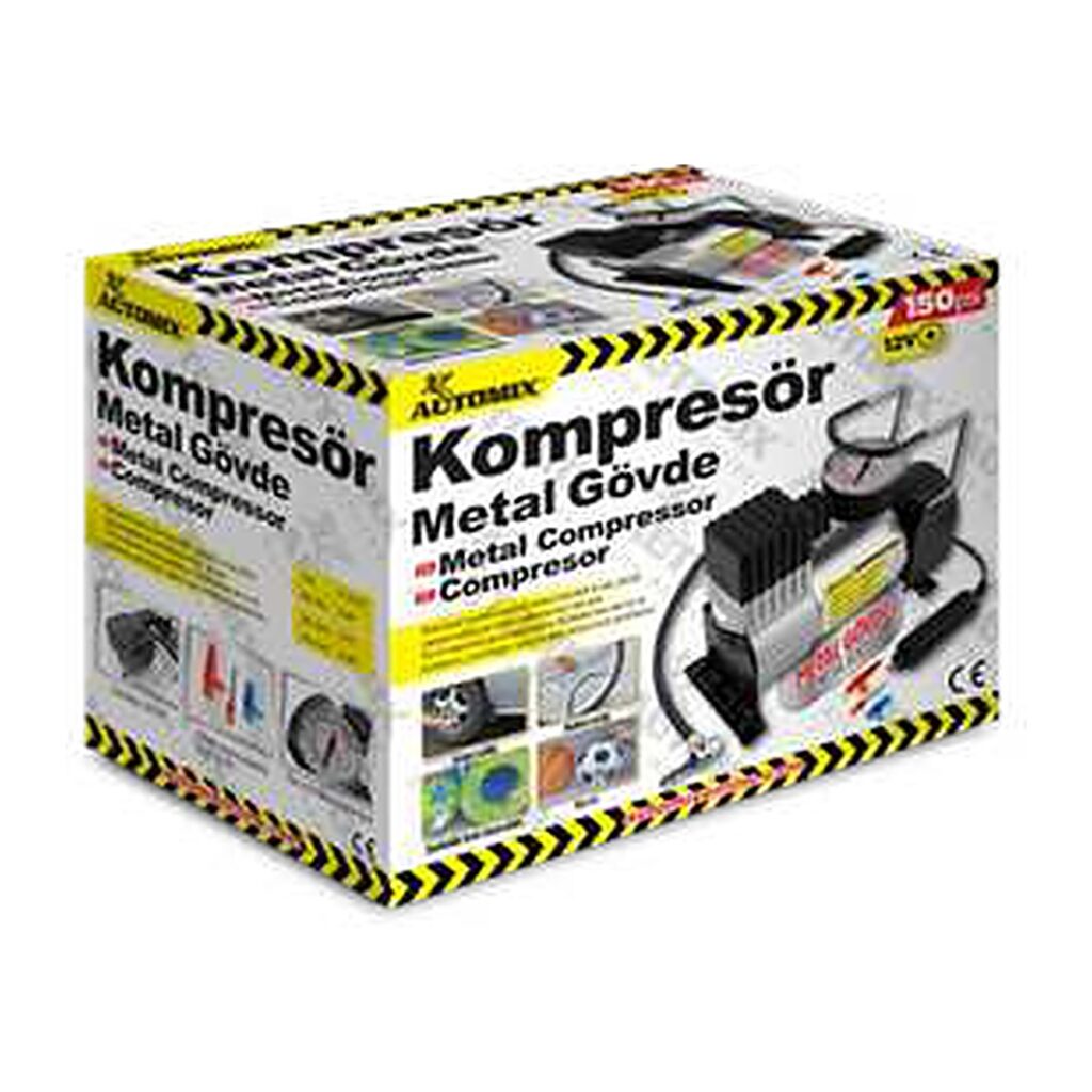 Automix Metal Gövde Hava Kompresörü 12V 150 PSI
