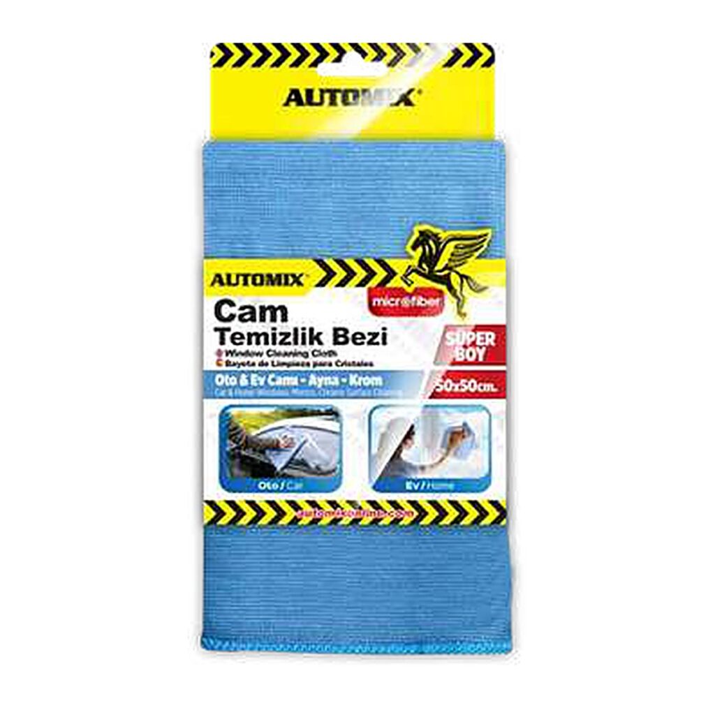 Automix Mikrofiber Cam Temizlik Bezi 50x50 cm