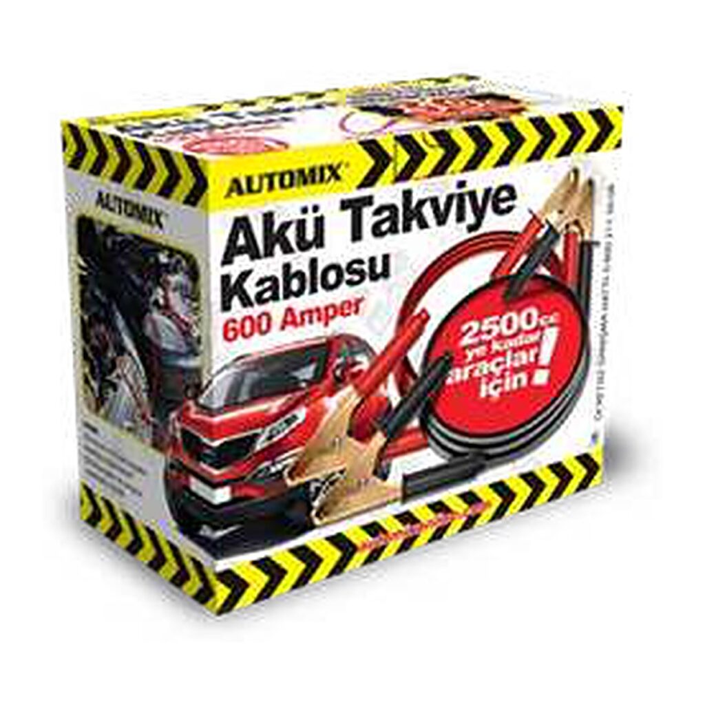 Automix Profesyonel Akü Takviye Kablosu 600 A