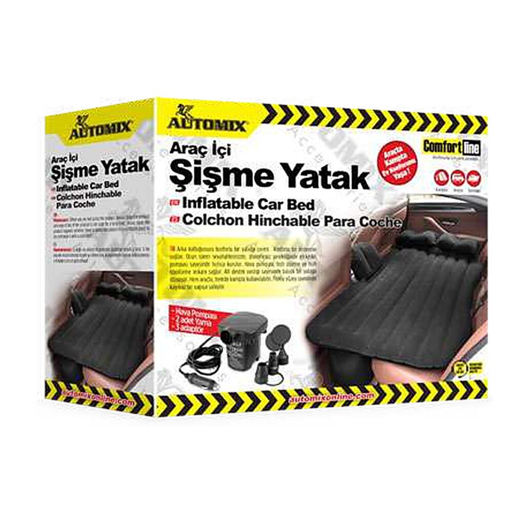 Automix Şişme Araç Yatağı Hava Pompalı