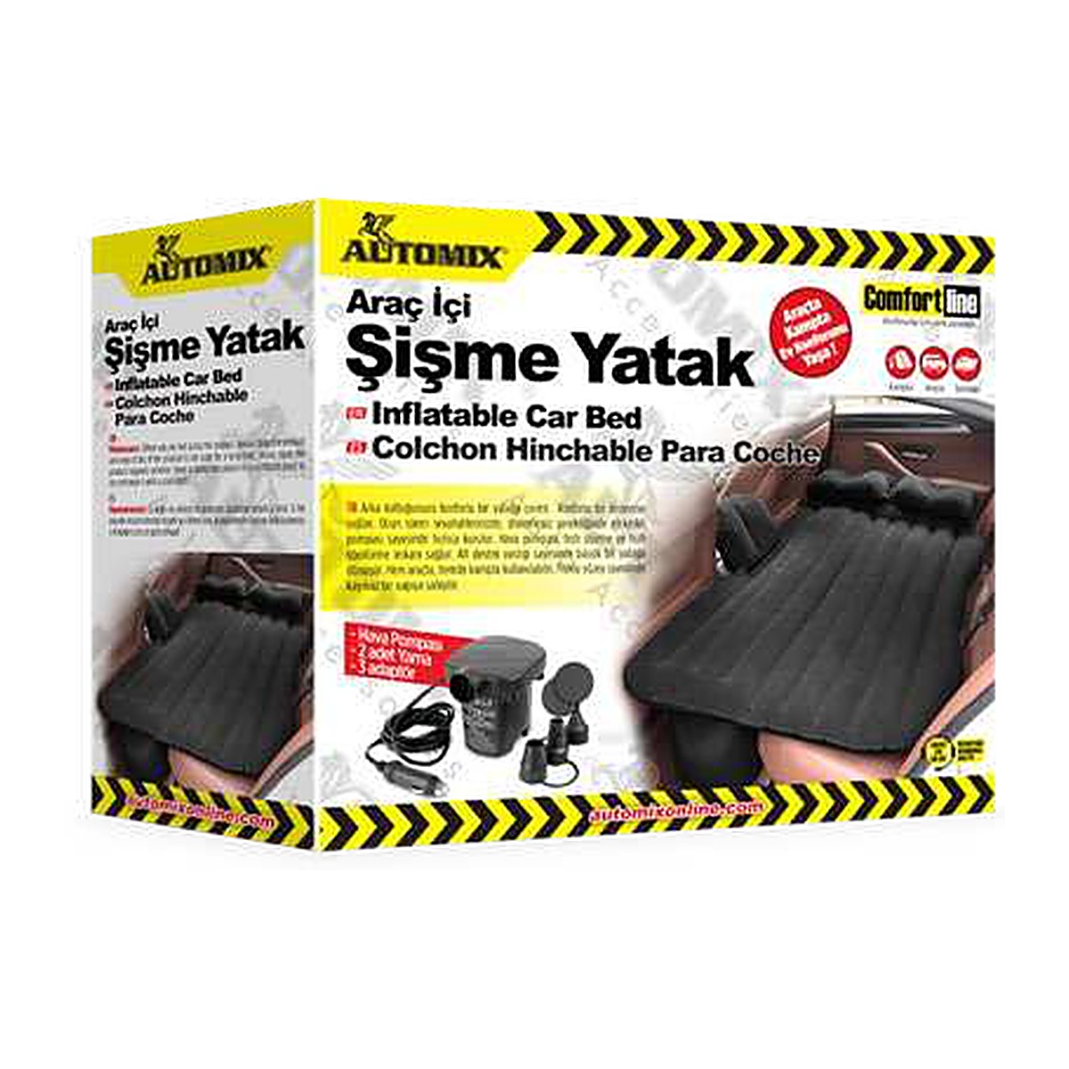 Automix Şişme Araç Yatağı Hava Pompalı