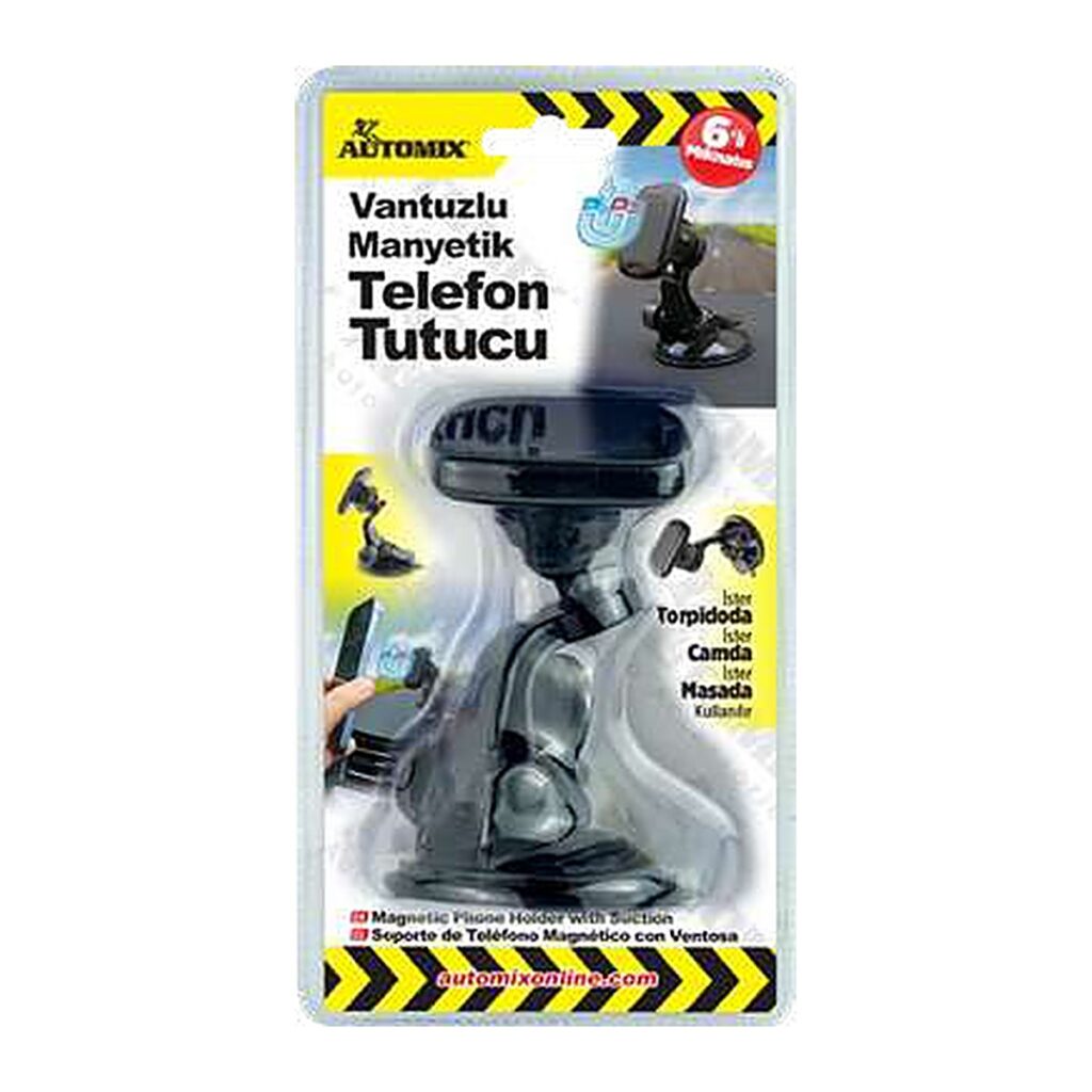Automix Vantuzlu Manyetik Telefon Tutucu