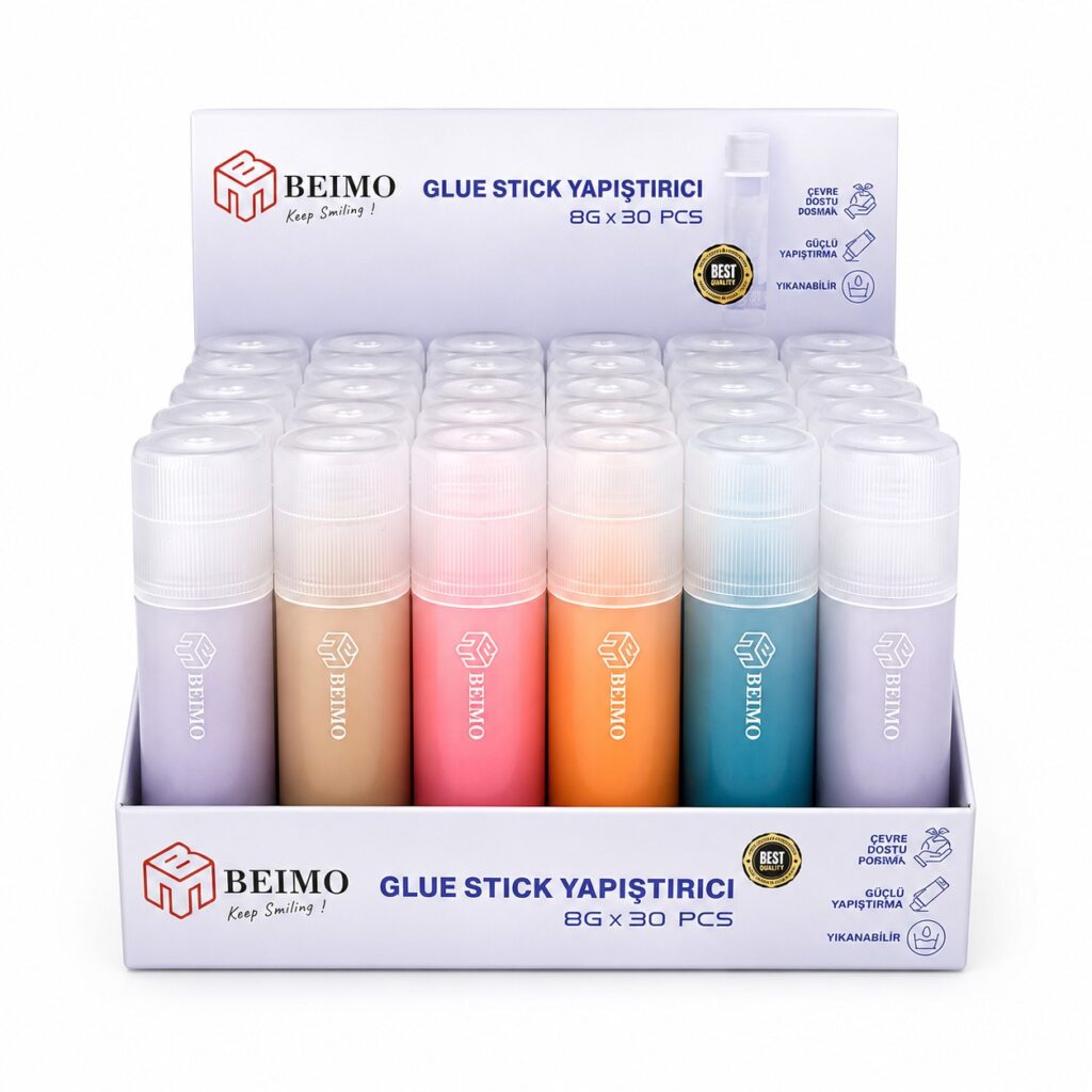 Beimo 8 Gram Stick Yapıştırıcı Renkli 30'Lu *30 Paket