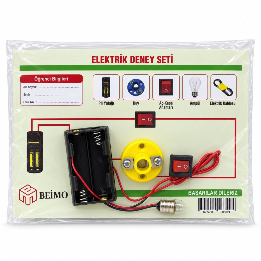 Beimo Poşetli Elektrik Deney Seti (Pilsiz)
